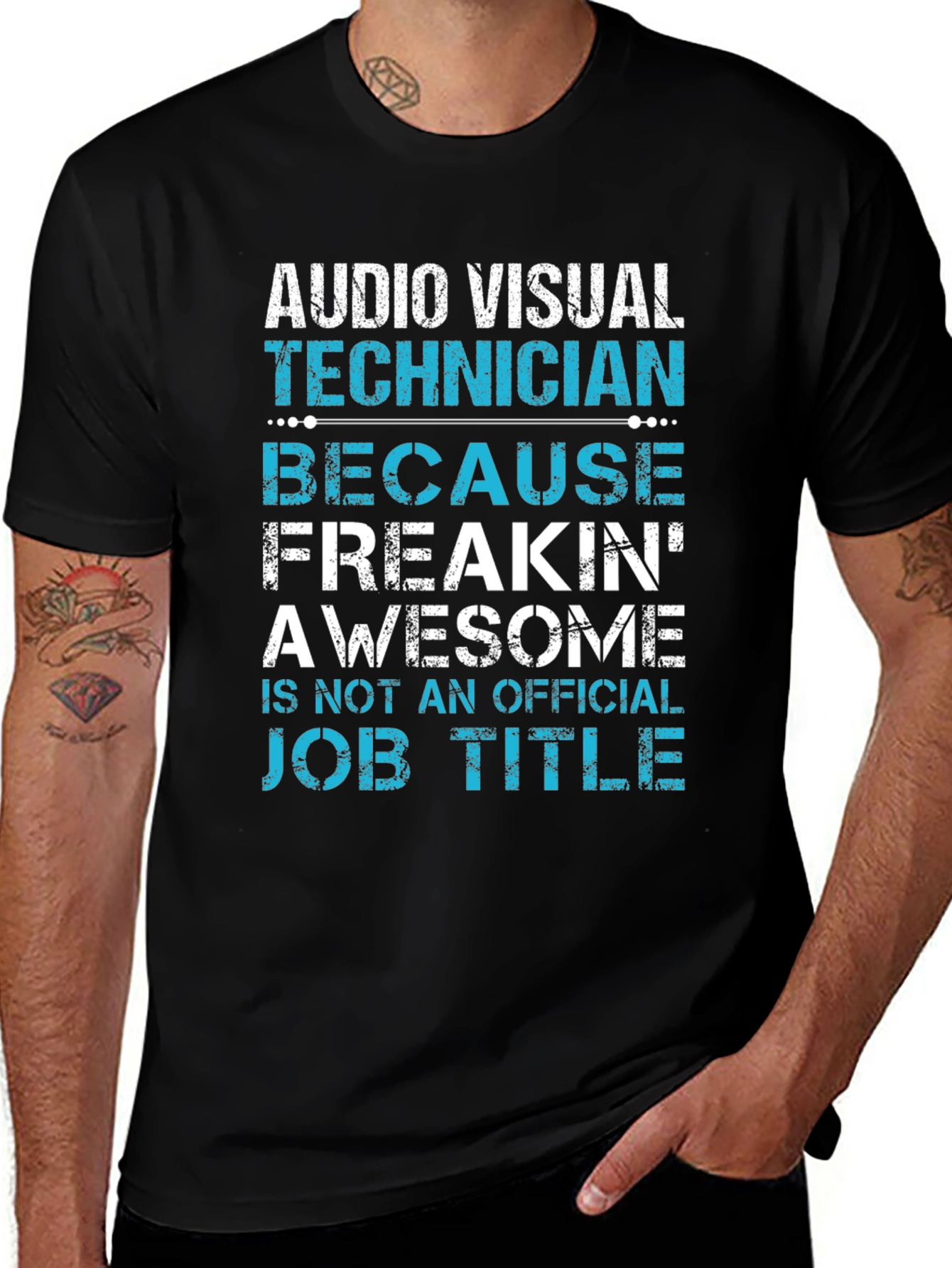 Audio Visual Technician Funny Graphic T-Shirt