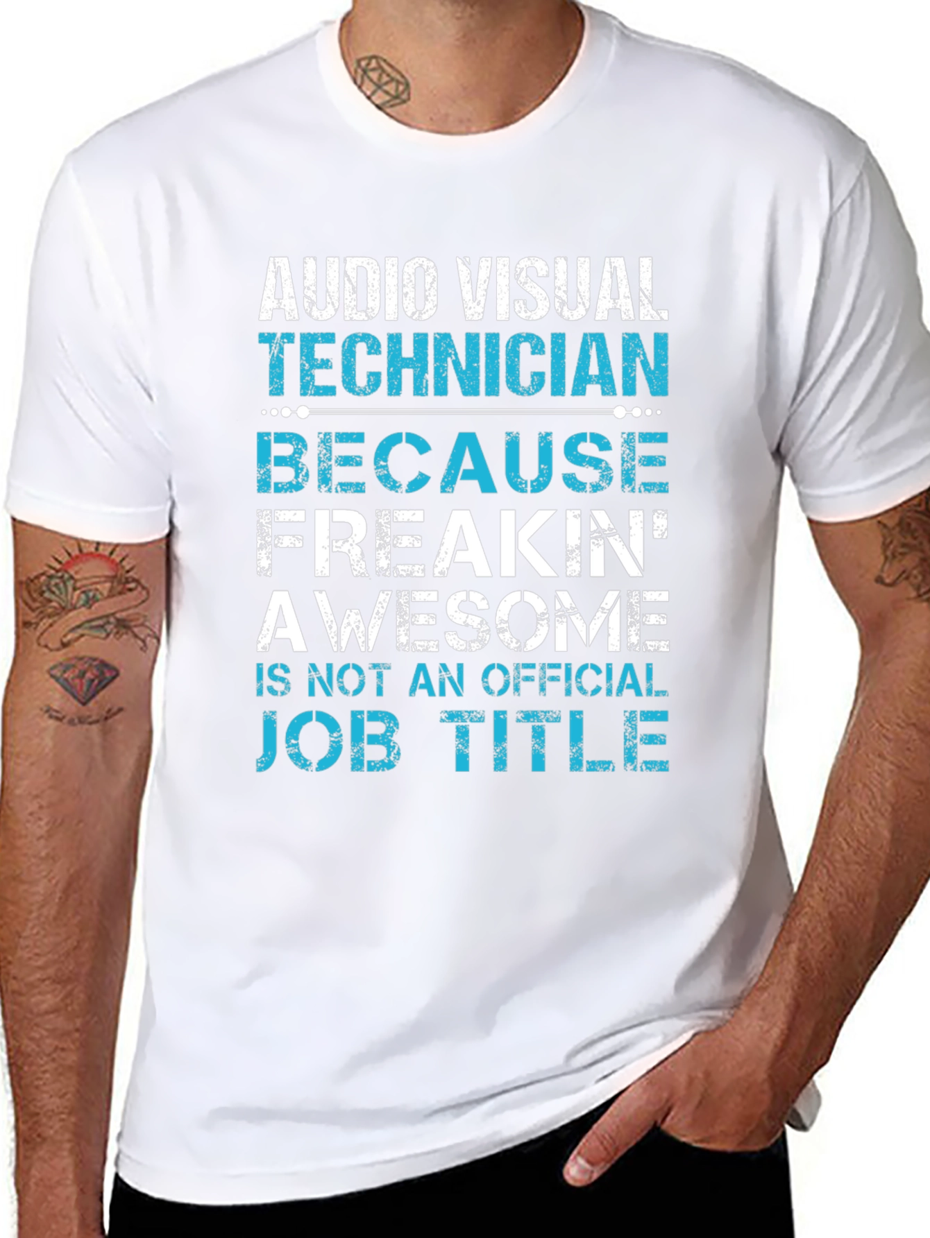 Audio Visual Technician Funny Graphic T-Shirt