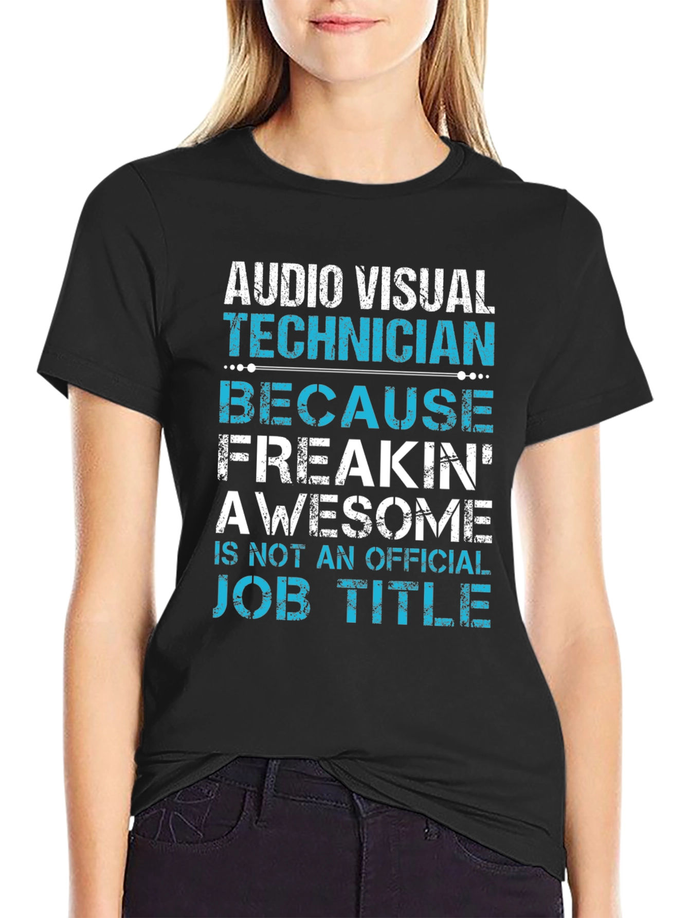 Audio Visual Technician Funny Graphic T-Shirt