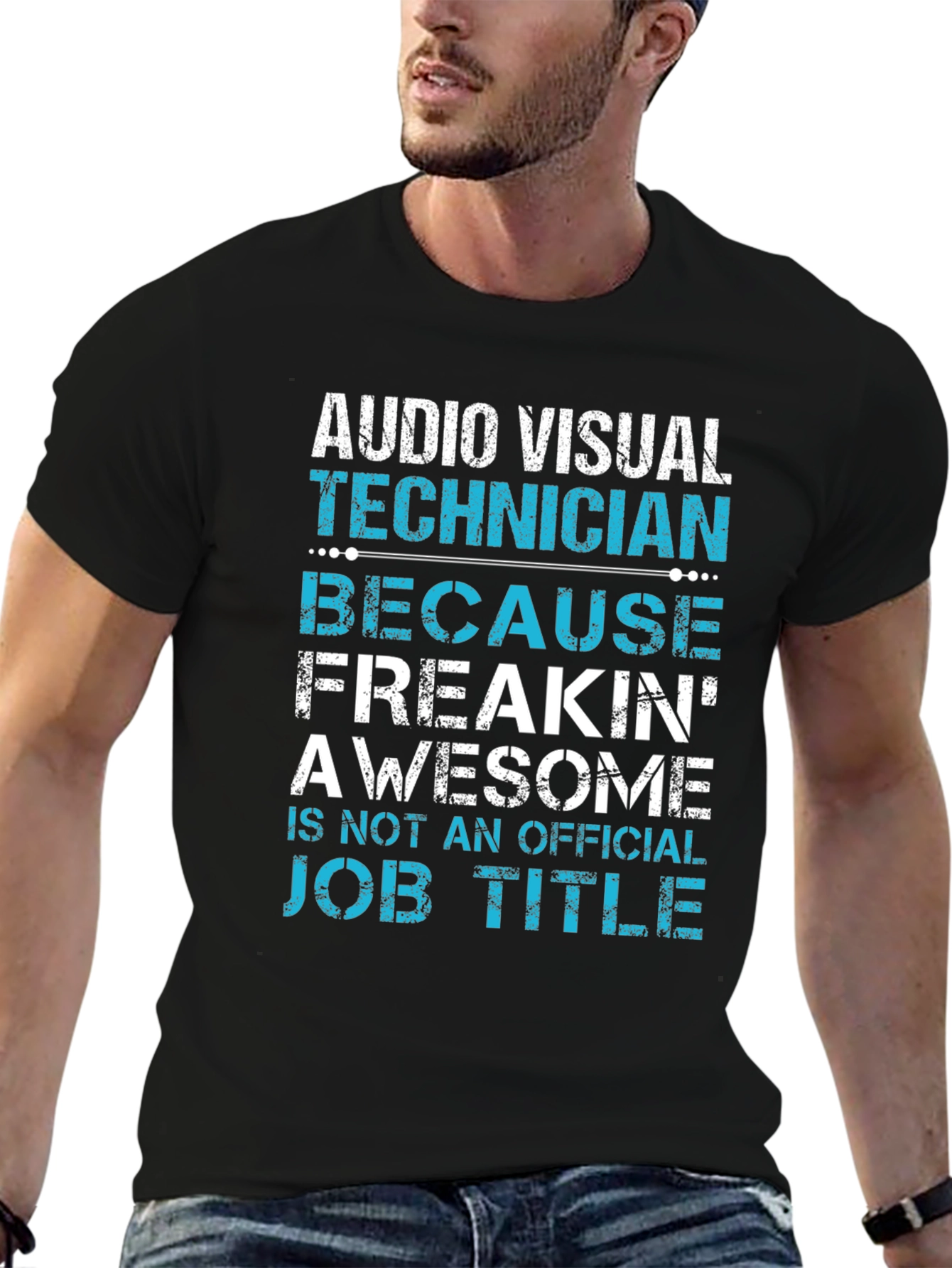 Audio Visual Technician Funny Graphic T-Shirt