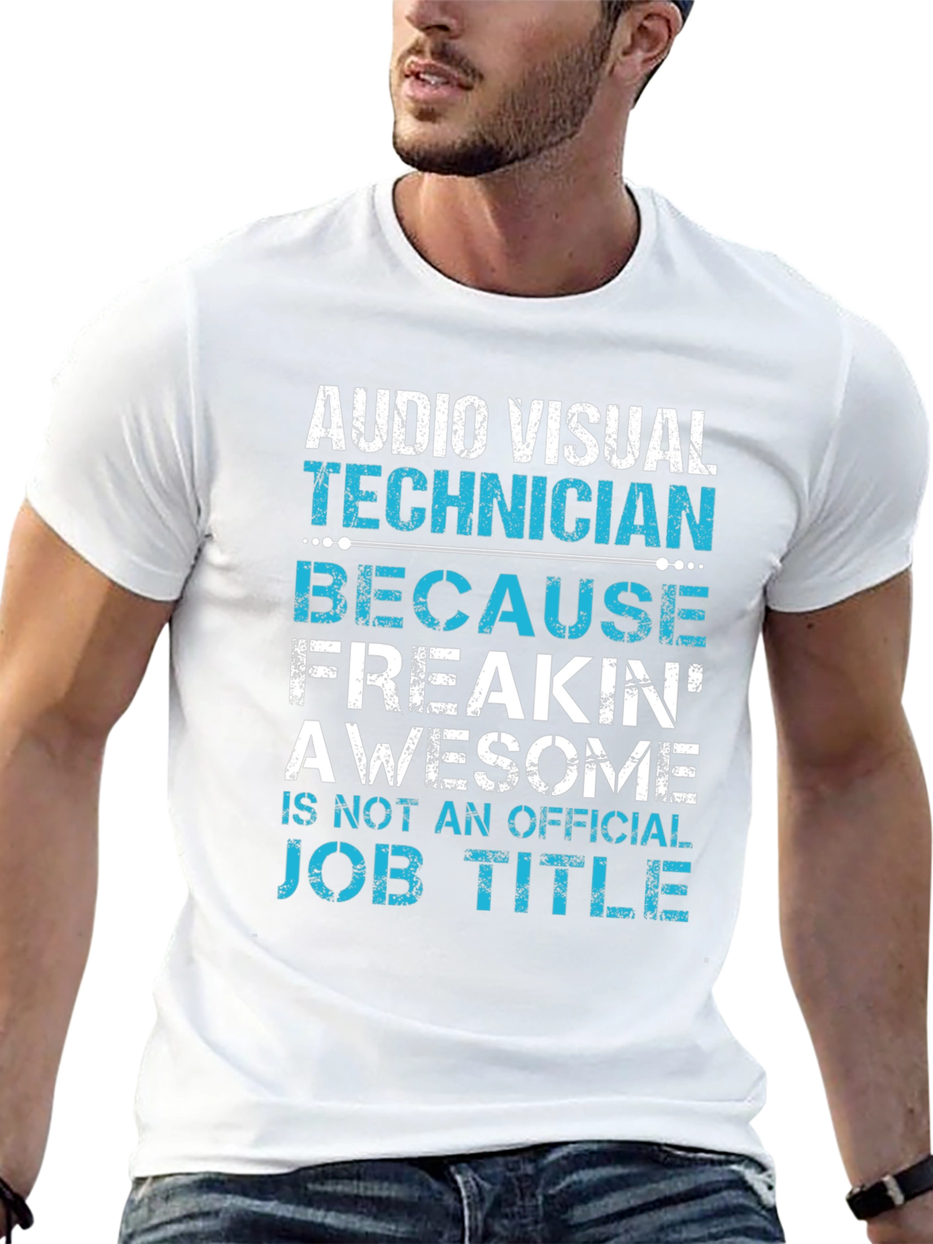 Audio Visual Technician Funny Graphic T-Shirt
