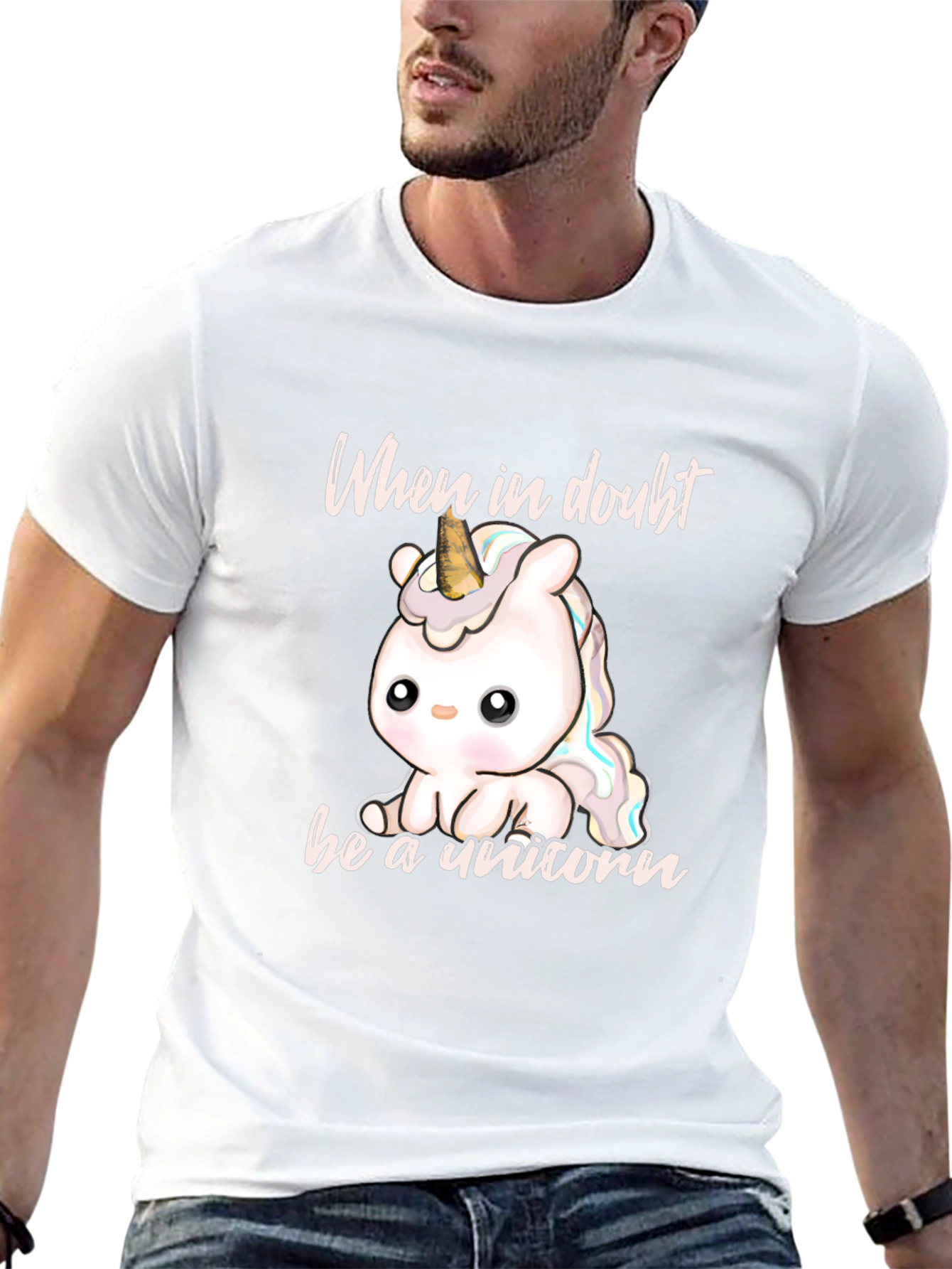 Cute Unicorn T-Shirt - When In Doubt Be A Unicorn