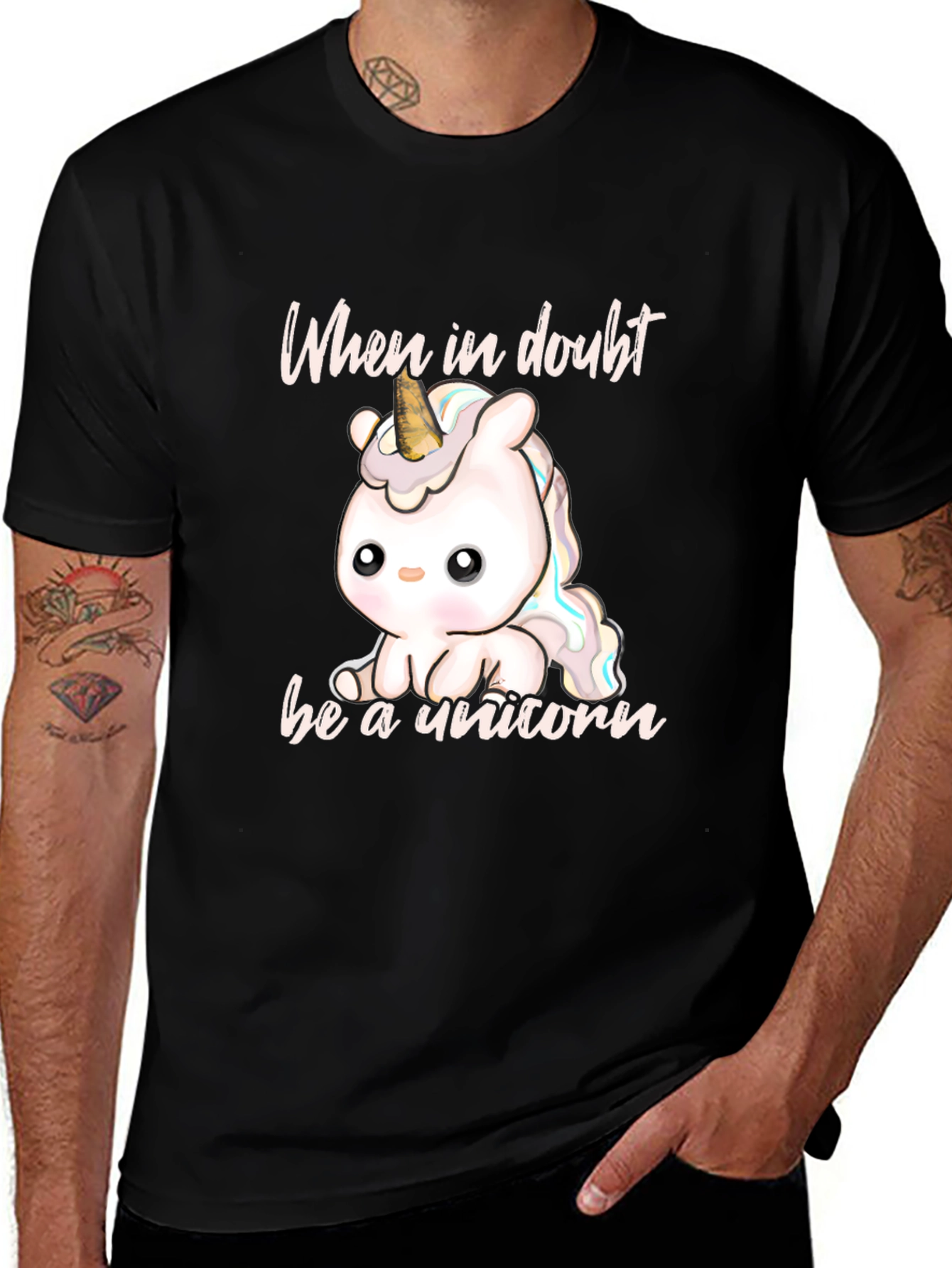 Cute Unicorn T-Shirt - When In Doubt Be A Unicorn
