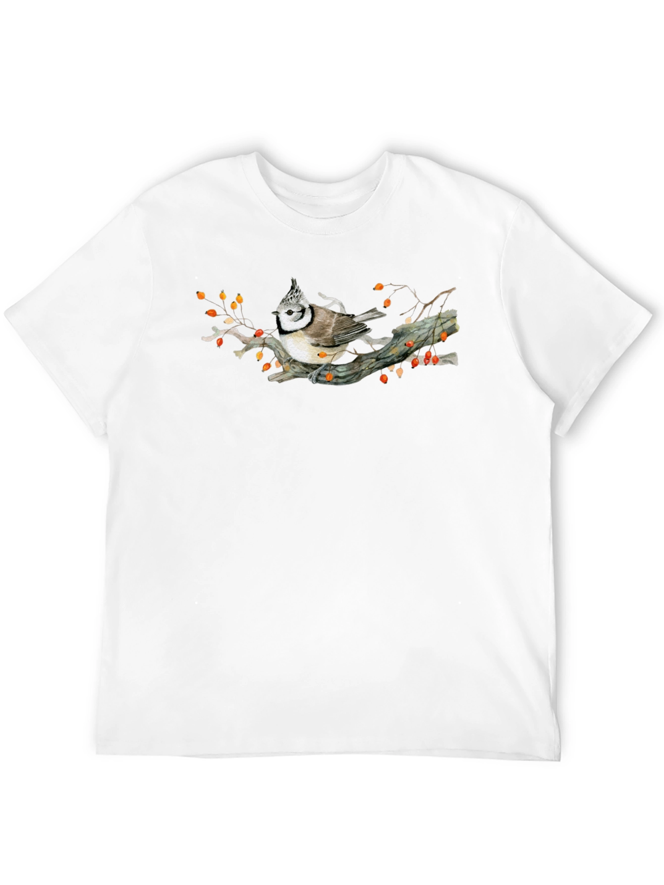 Bird on Branch Graphic T-Shirt