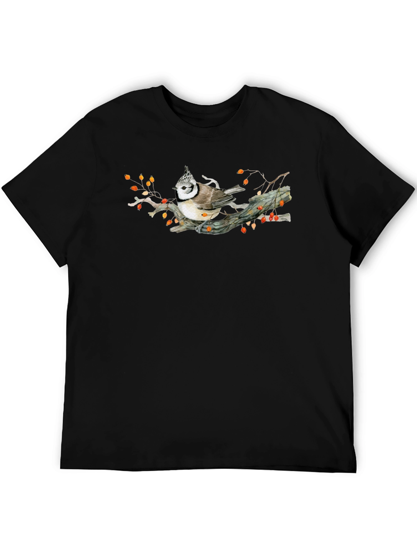 Bird on Branch Graphic T-Shirt