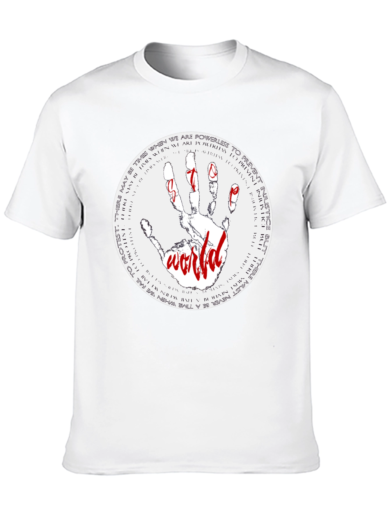 Justice World Graphic Print Tee