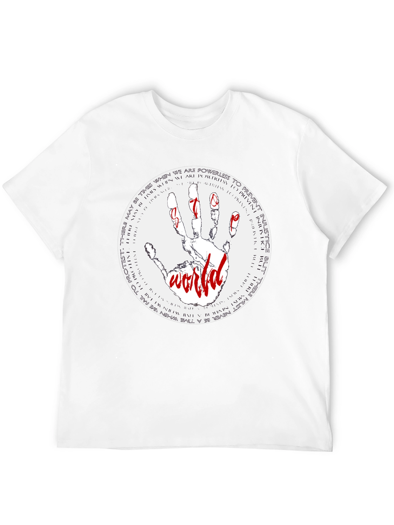 Justice World Graphic Print Tee