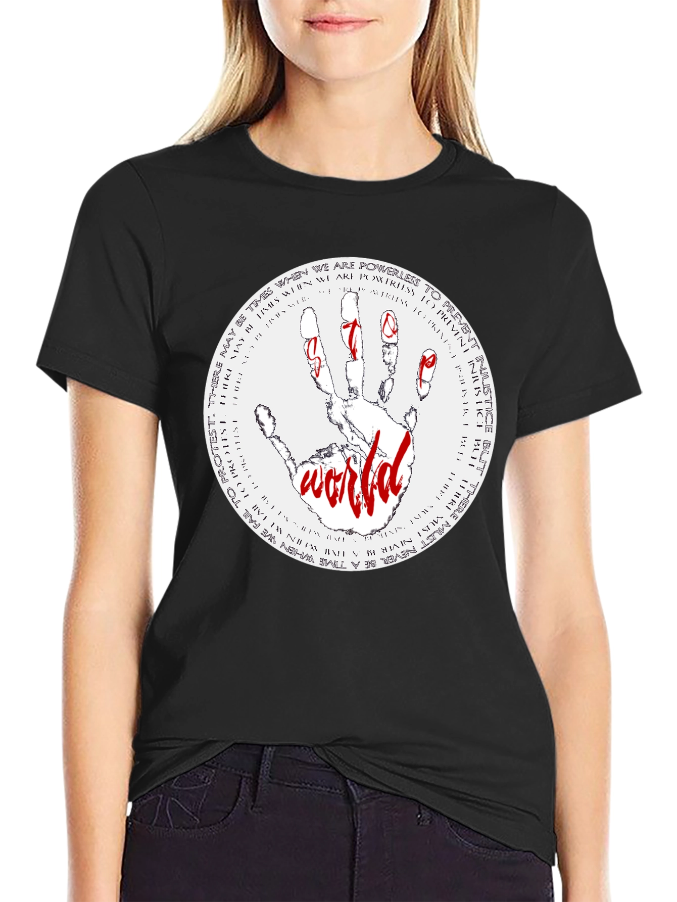 Justice World Graphic Print Tee