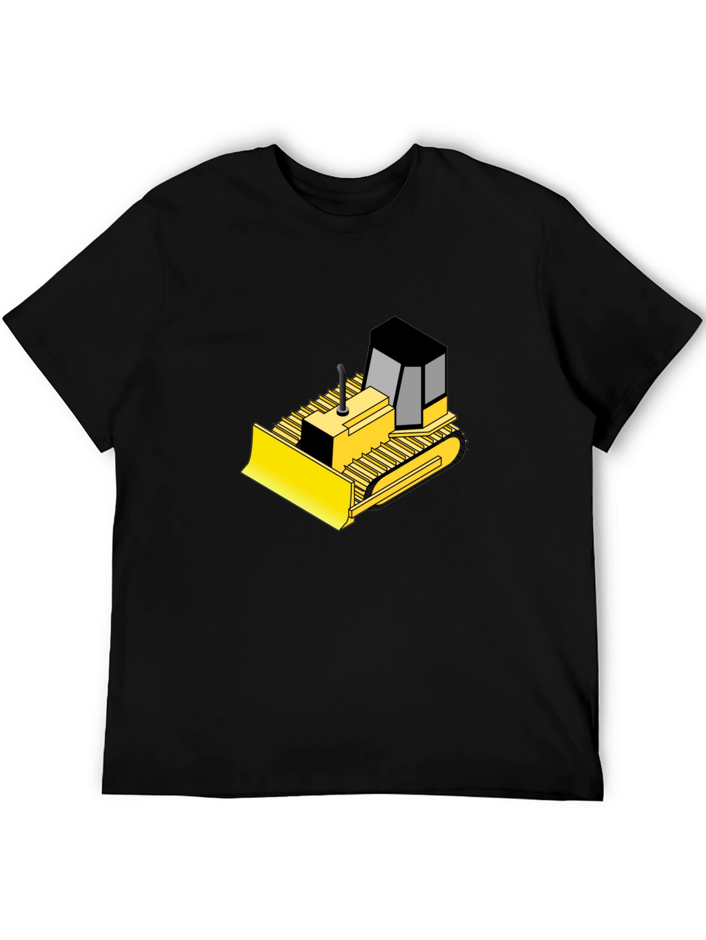 Bulldozer Graphic Black T-Shirt