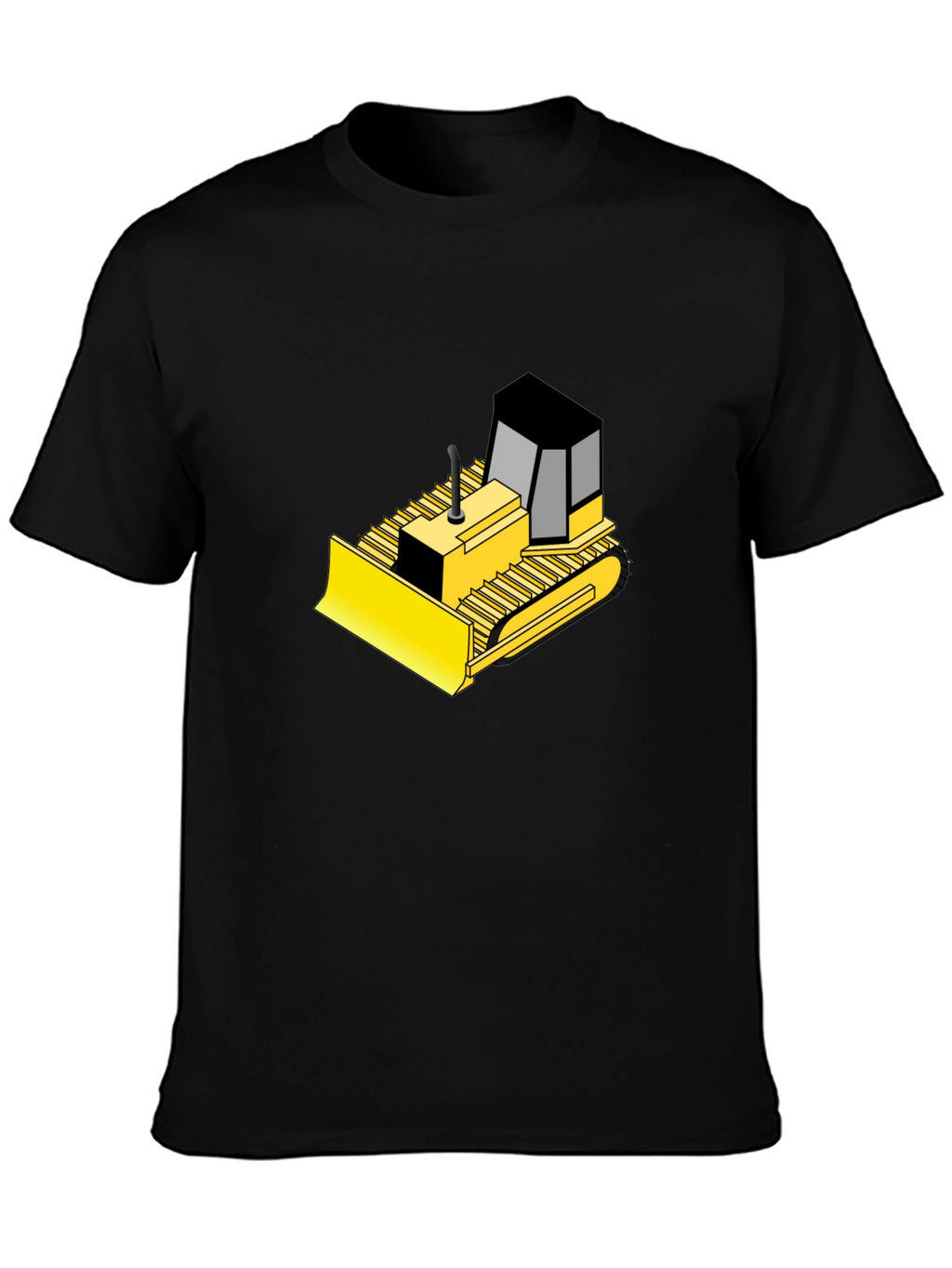 Bulldozer Graphic Black T-Shirt