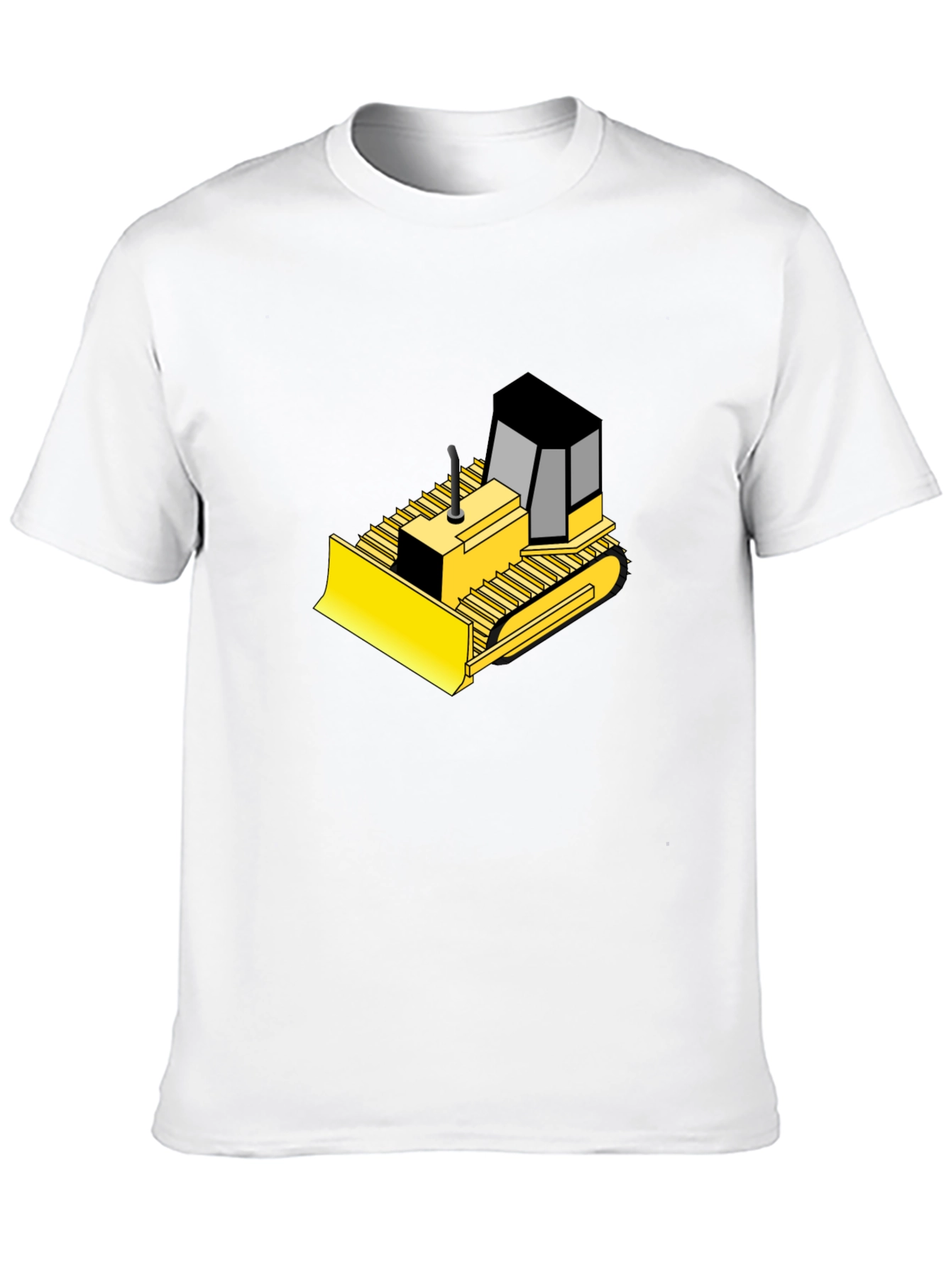 Bulldozer Graphic Black T-Shirt