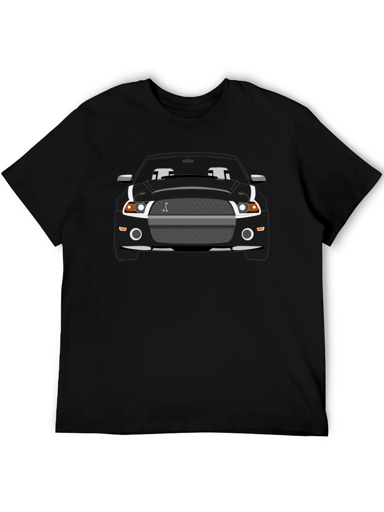 Black Mustang Cobra Graphic T-Shirt