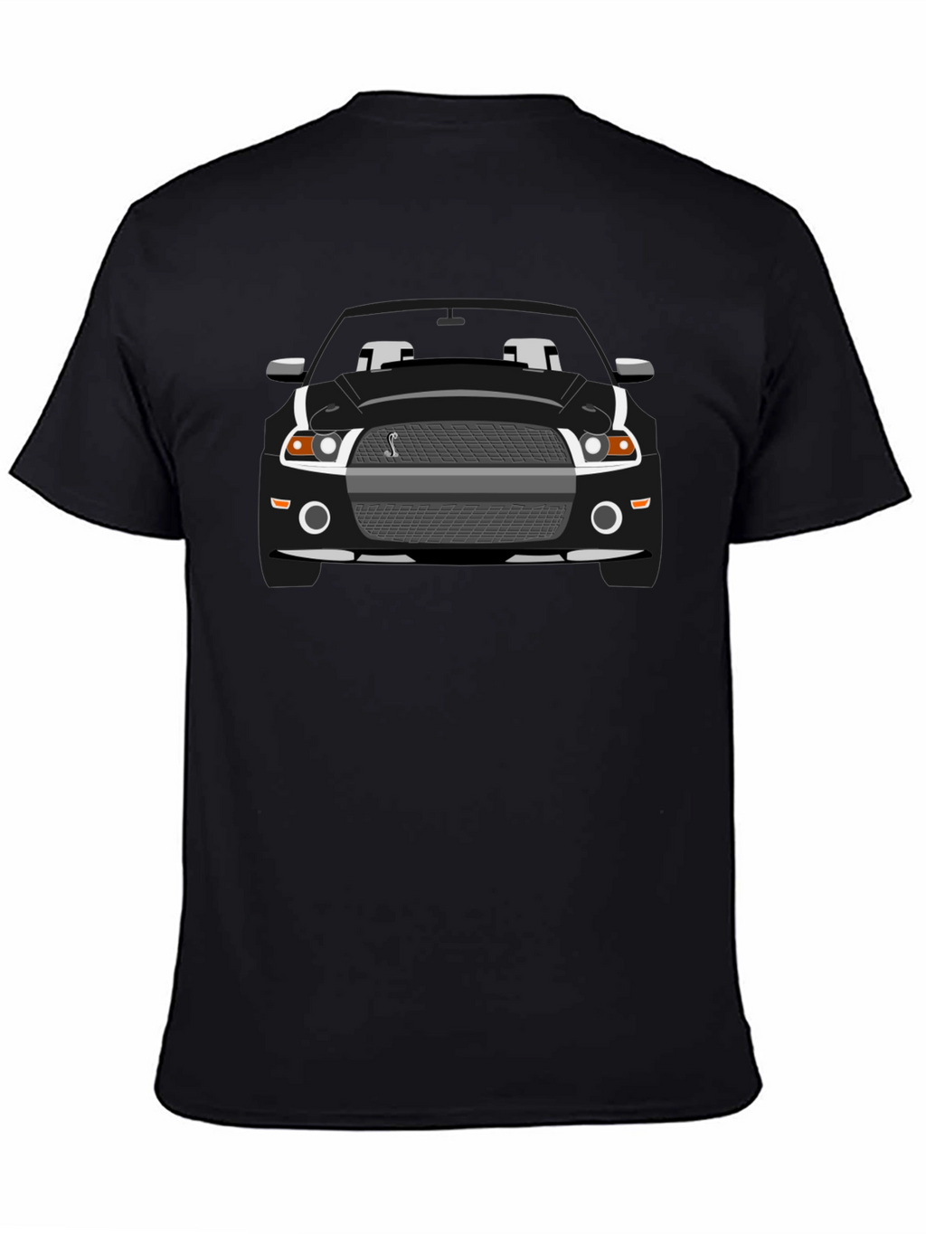 Black Mustang Cobra Graphic T-Shirt
