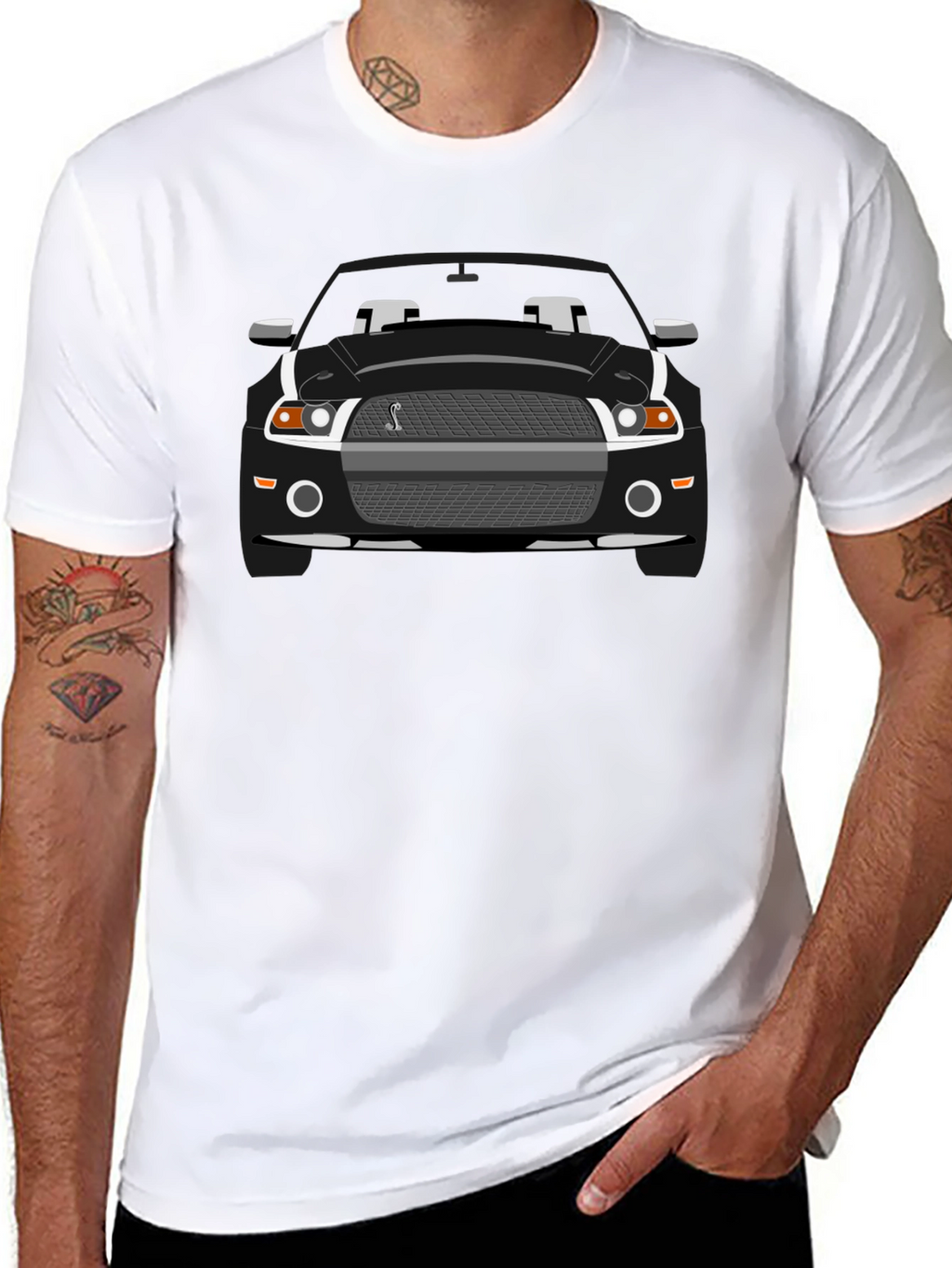 Black Mustang Cobra Graphic T-Shirt