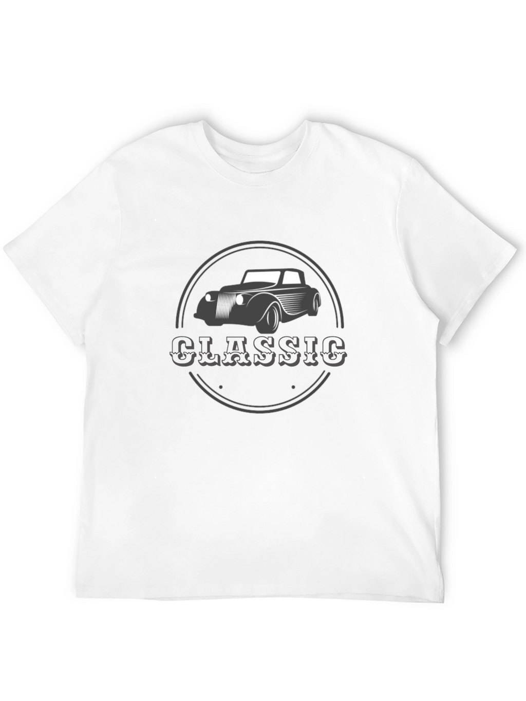 Classic Car Graphic T-Shirt - Black