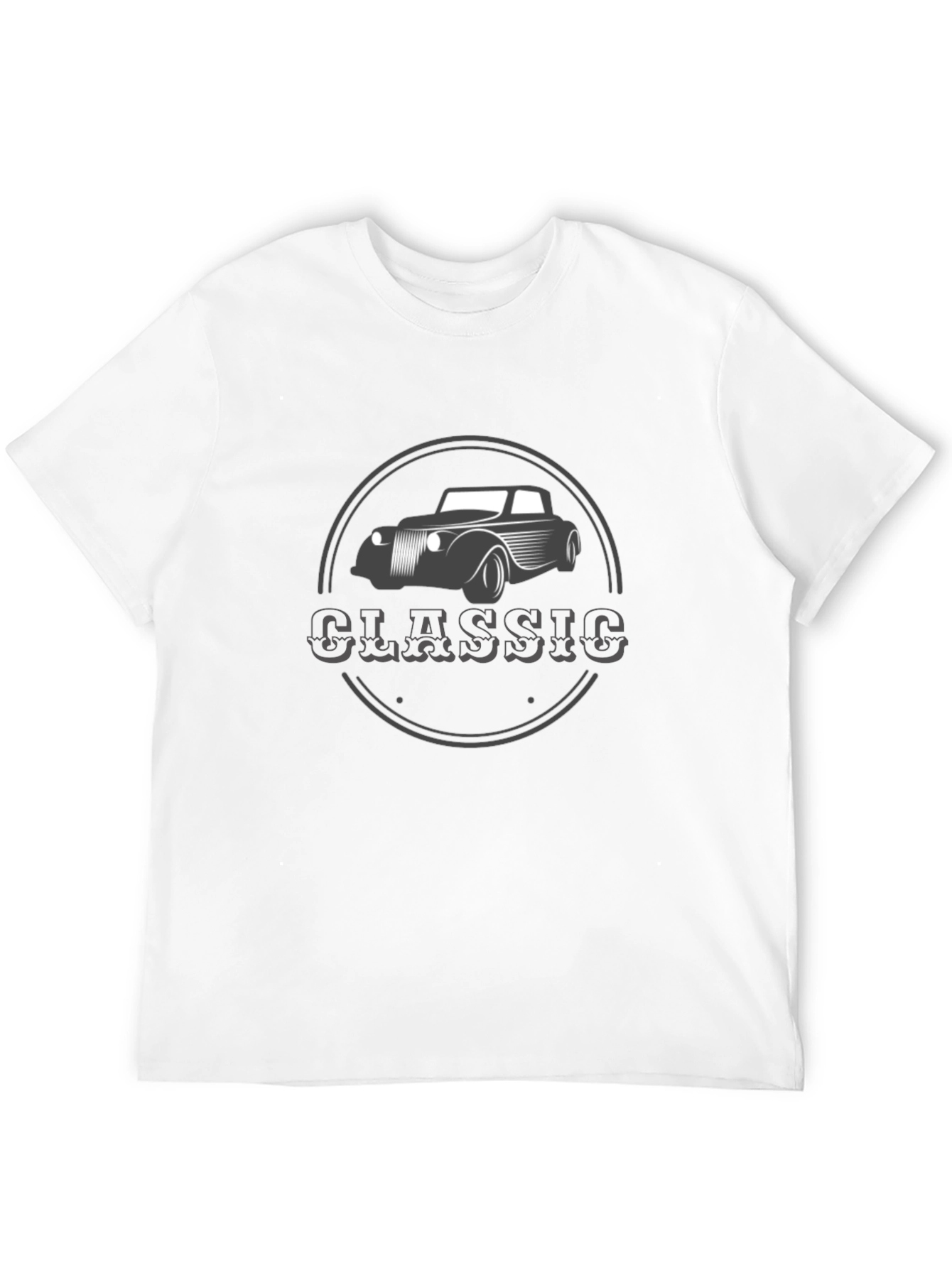 Classic Car Graphic T-Shirt - Black