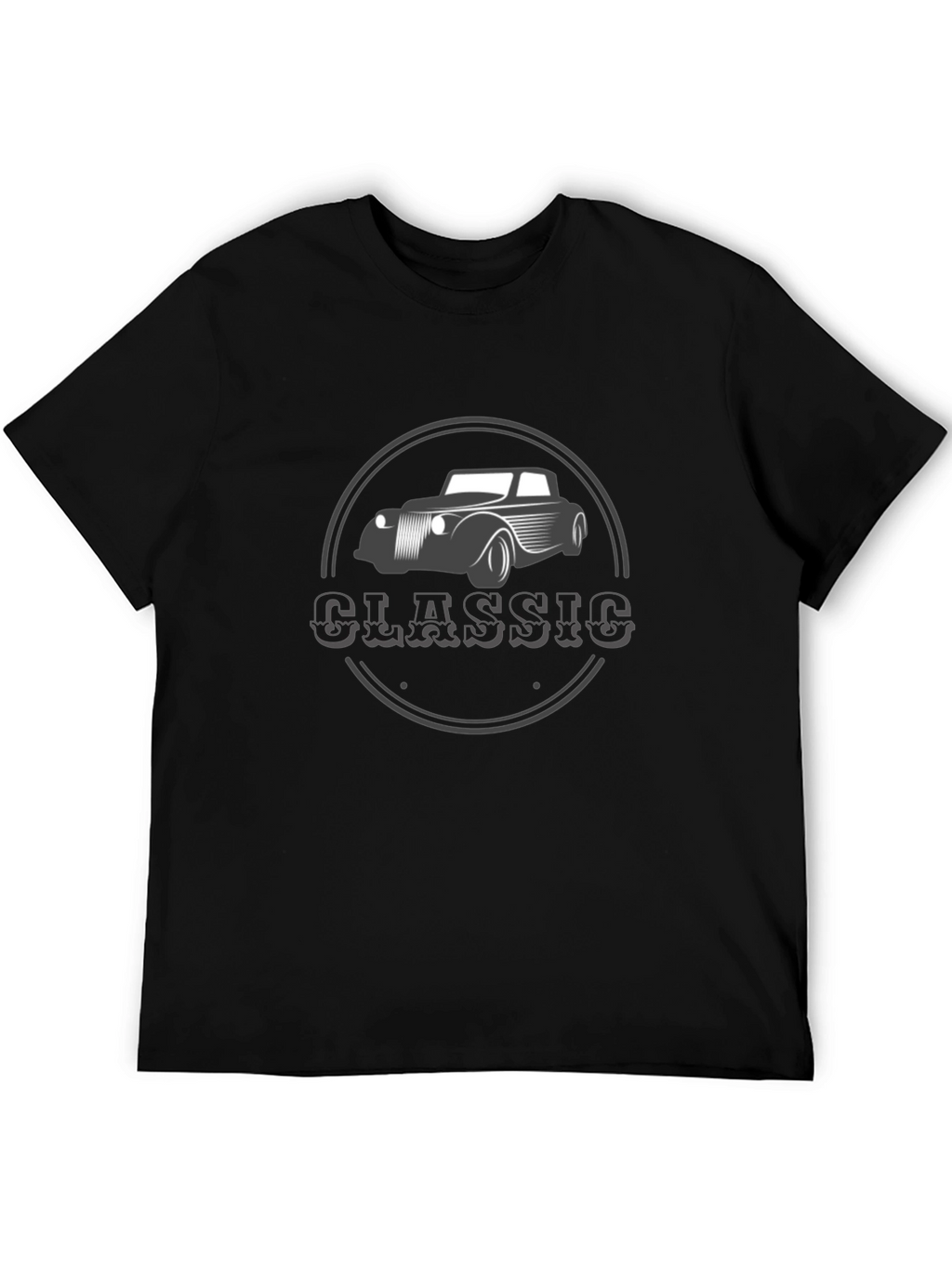 Classic Car Graphic T-Shirt - Black