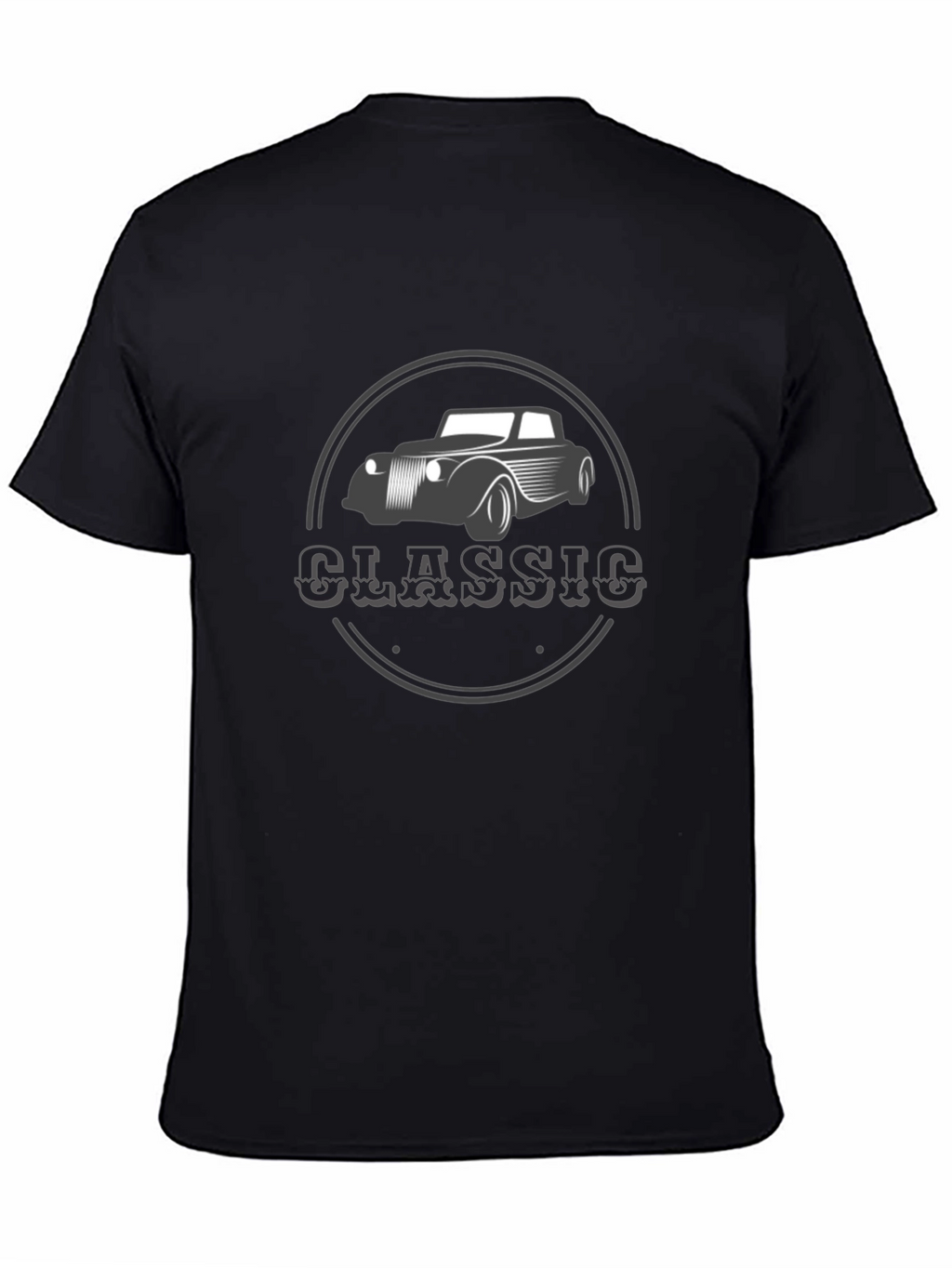 Classic Car Graphic T-Shirt - Black