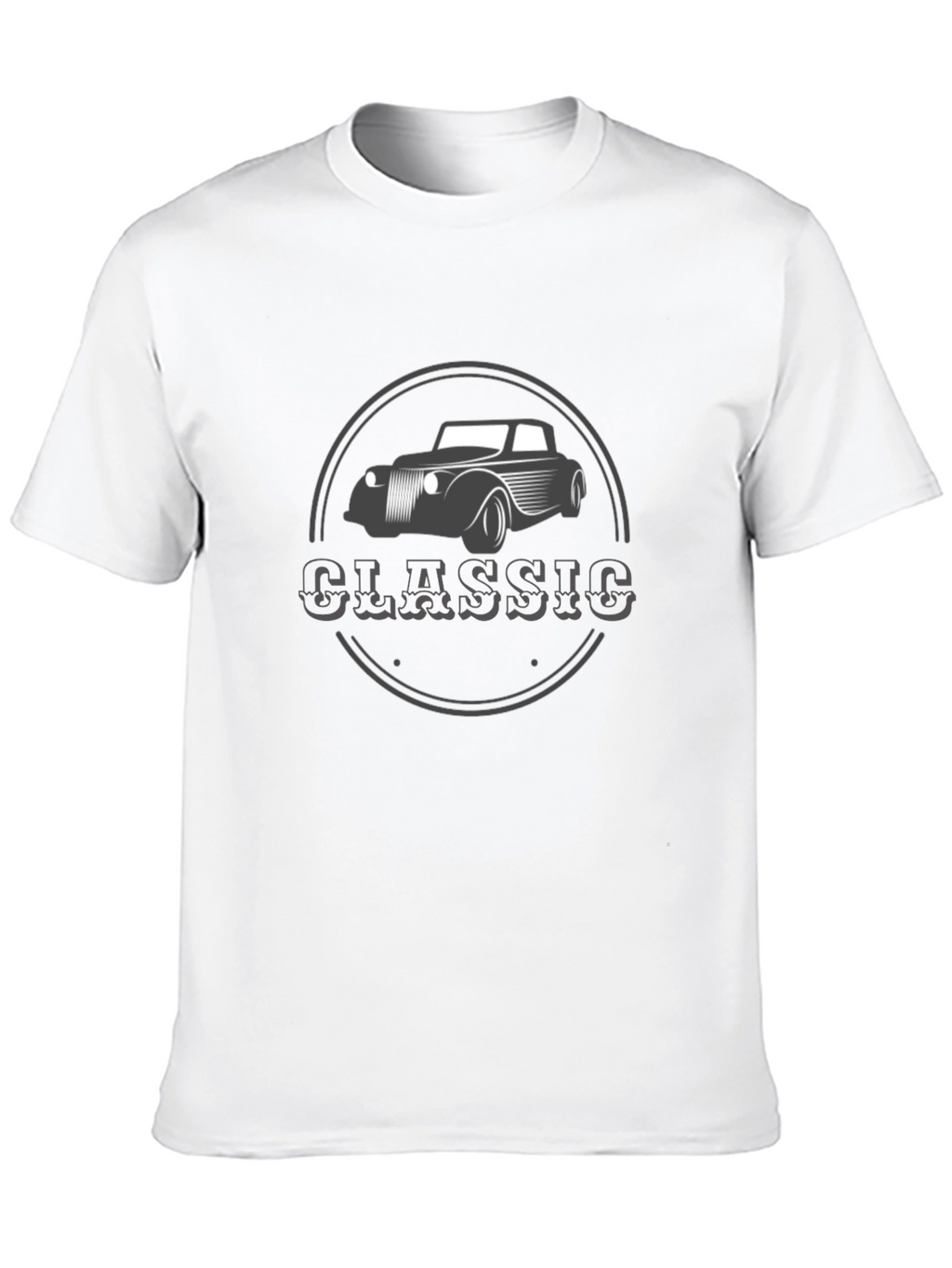 Classic Car Graphic T-Shirt - Black