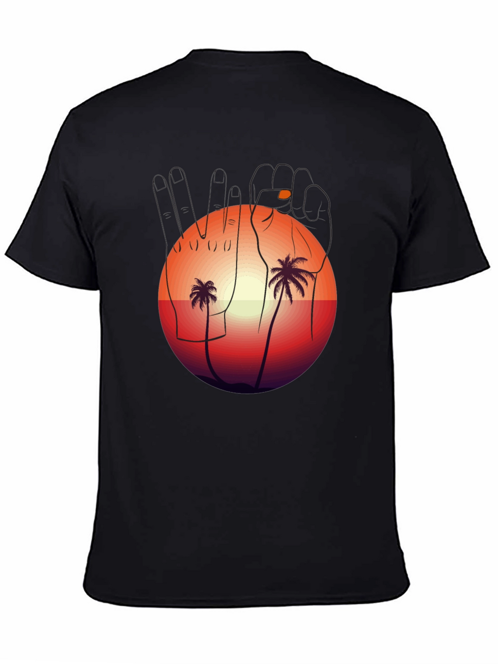 Sunset Palms Graphic Tee - Relaxed Fit