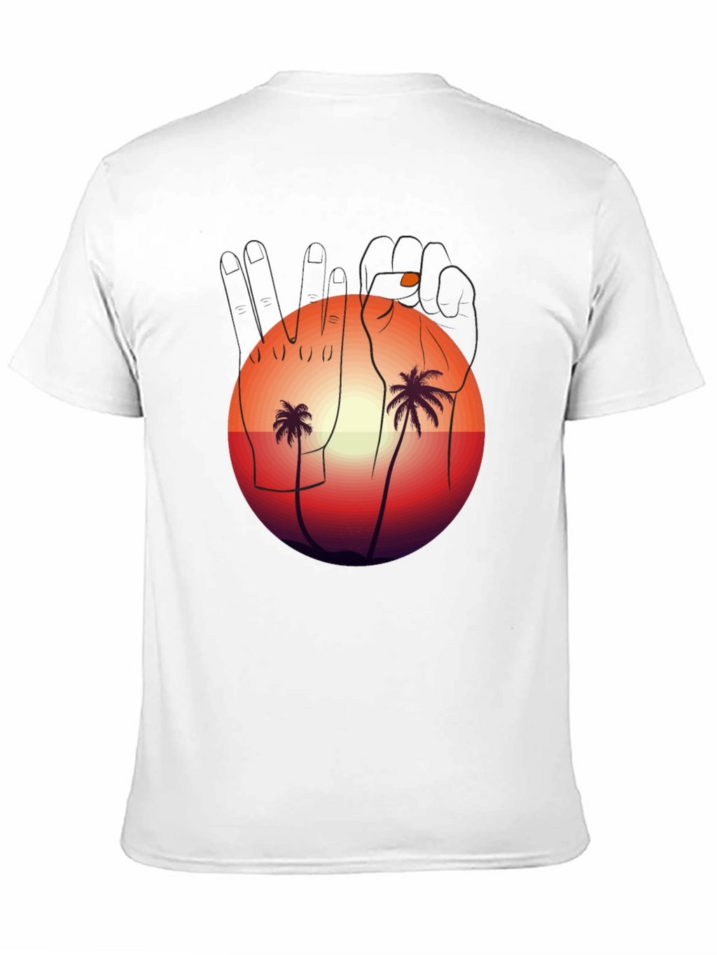 Sunset Palms Graphic Tee - Relaxed Fit