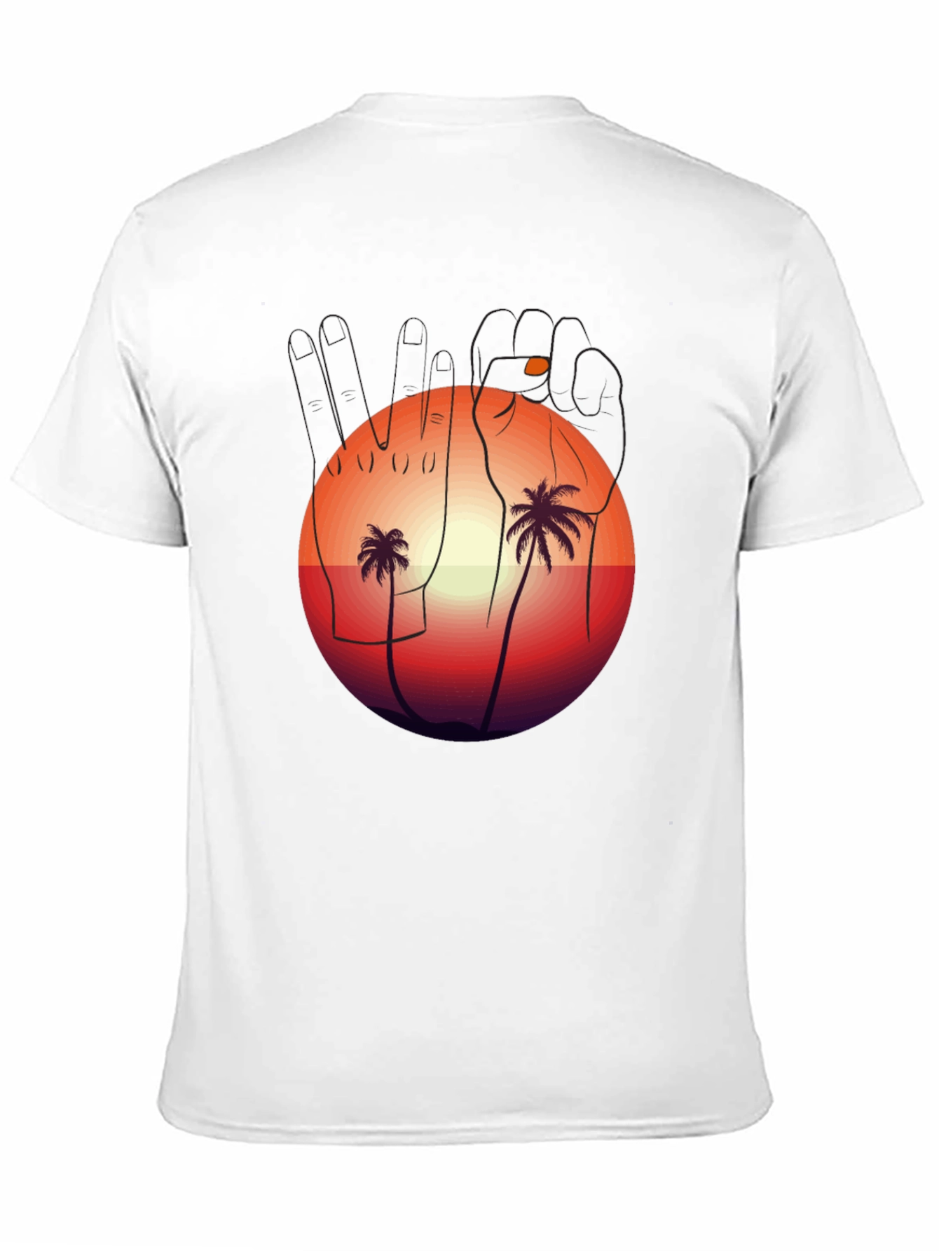 Sunset Palms Graphic Tee - Relaxed Fit