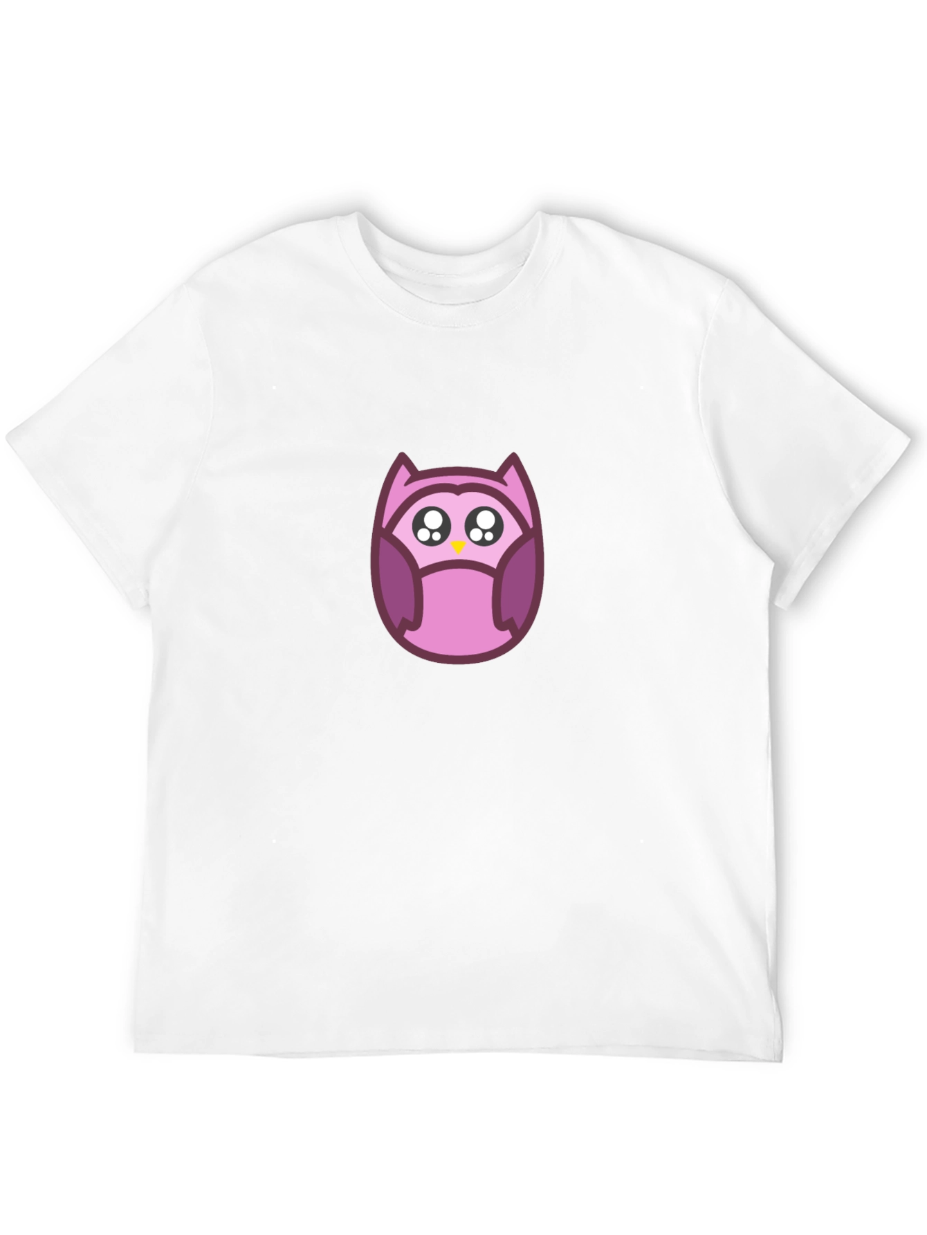 Cute Owl Graphic Black T-Shirt