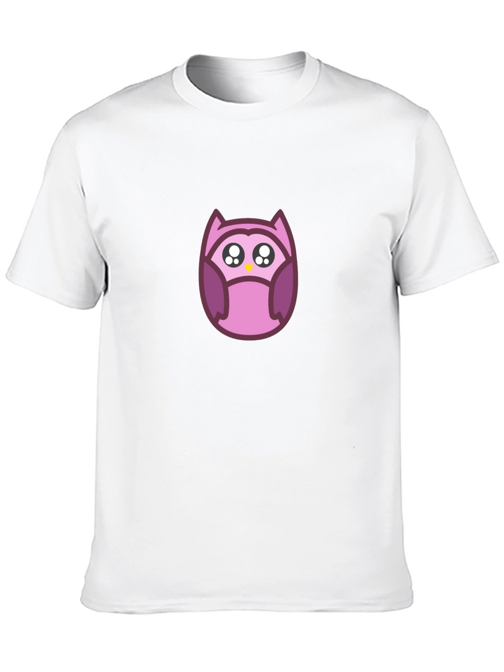 Cute Owl Graphic Black T-Shirt