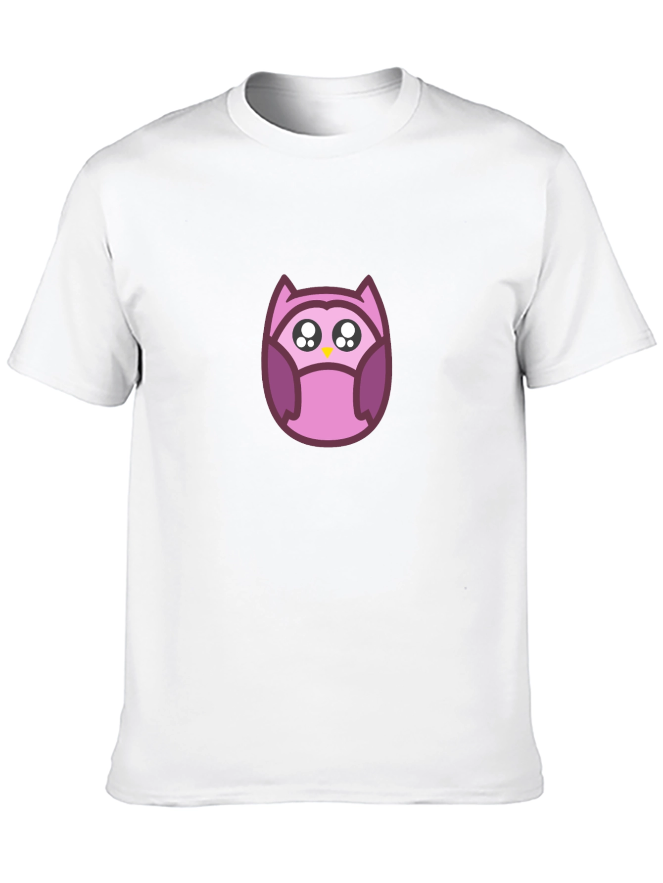 Cute Owl Graphic Black T-Shirt