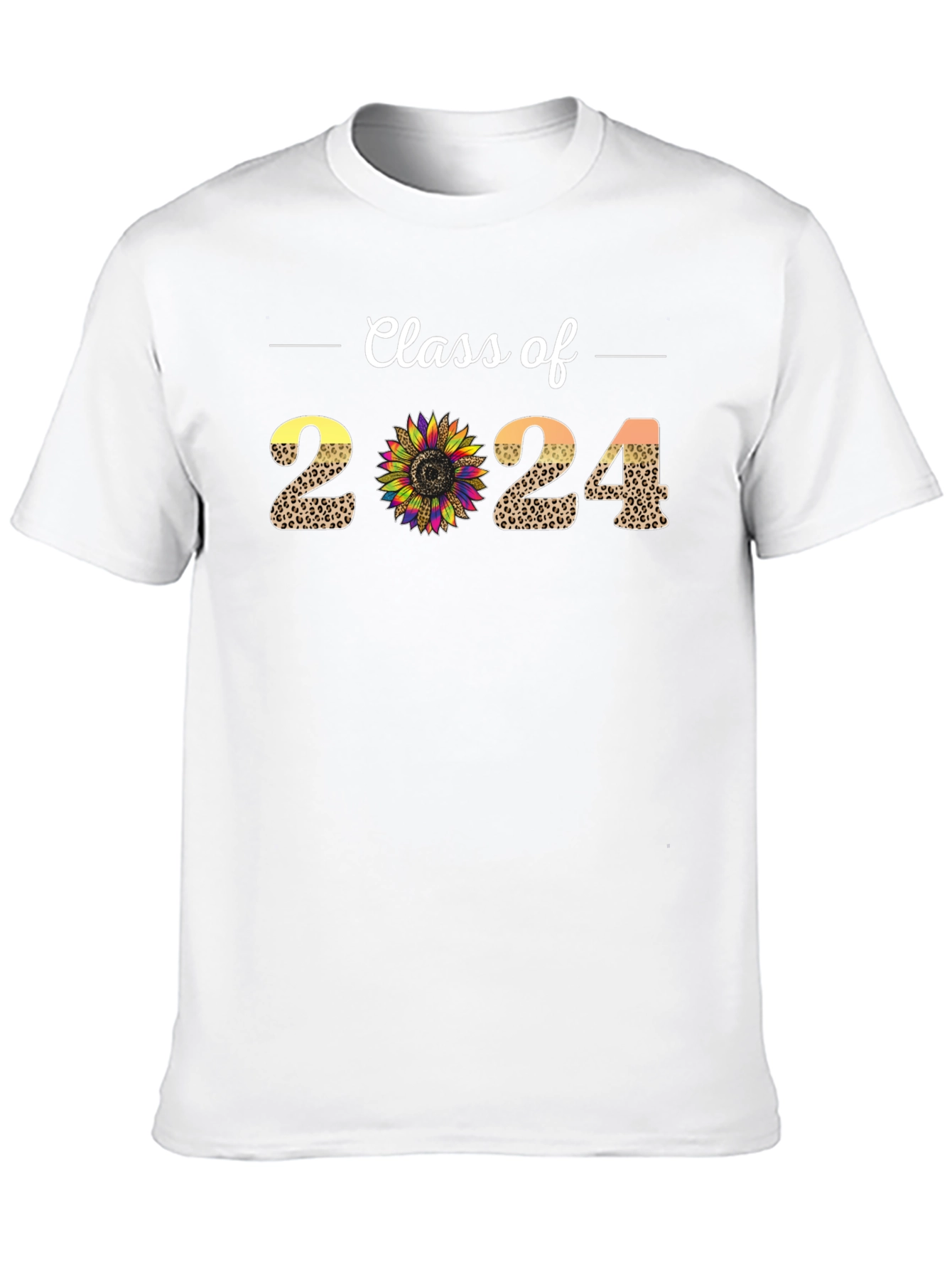 Class of 2024 Leopard Sunflower T-Shirt