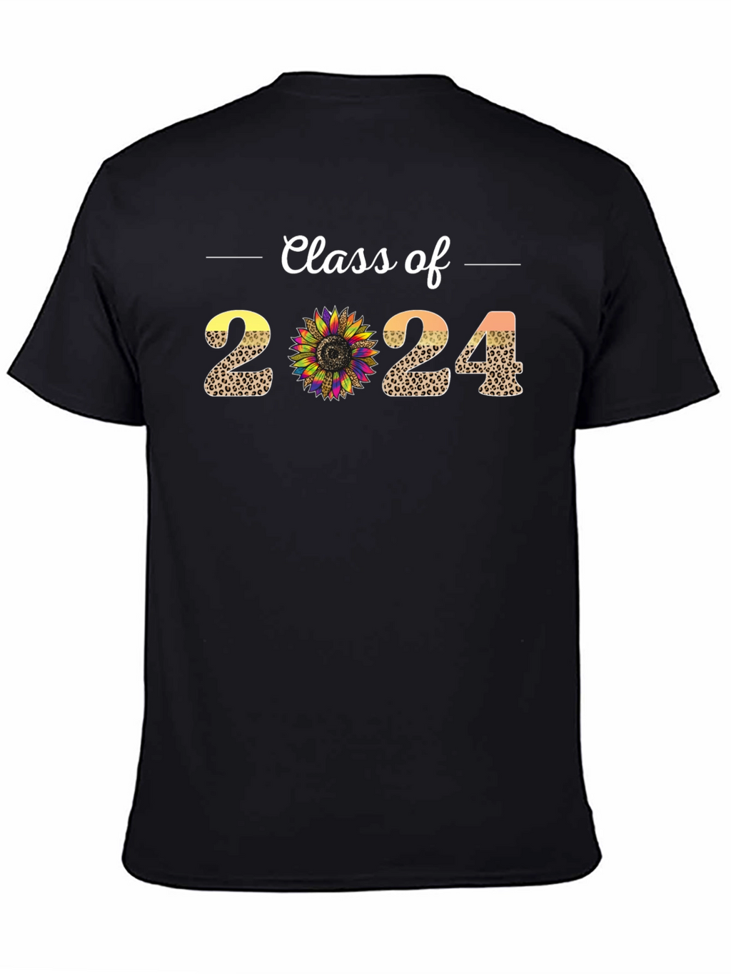 Class of 2024 Leopard Sunflower T-Shirt