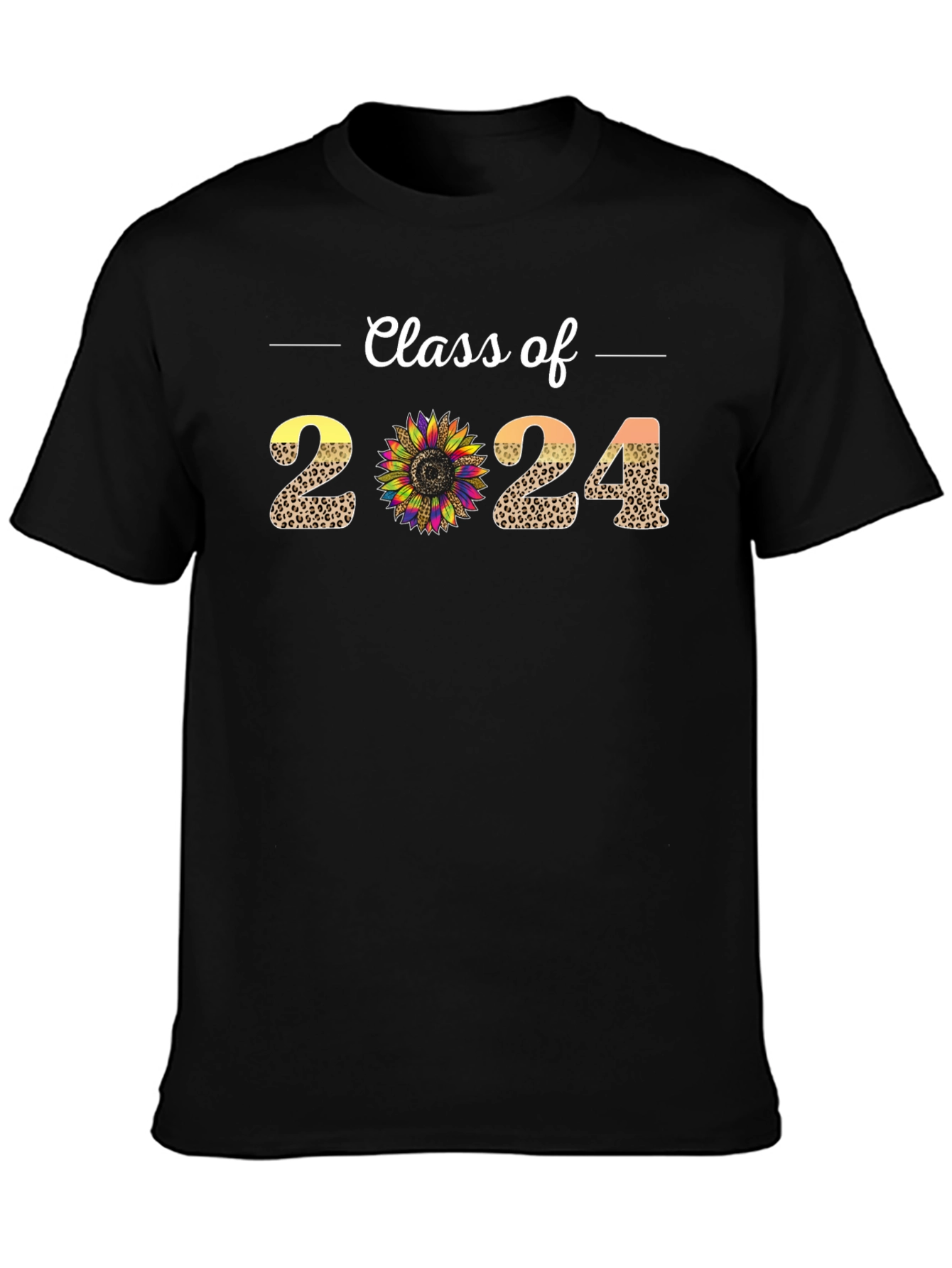 Class of 2024 Leopard Sunflower T-Shirt