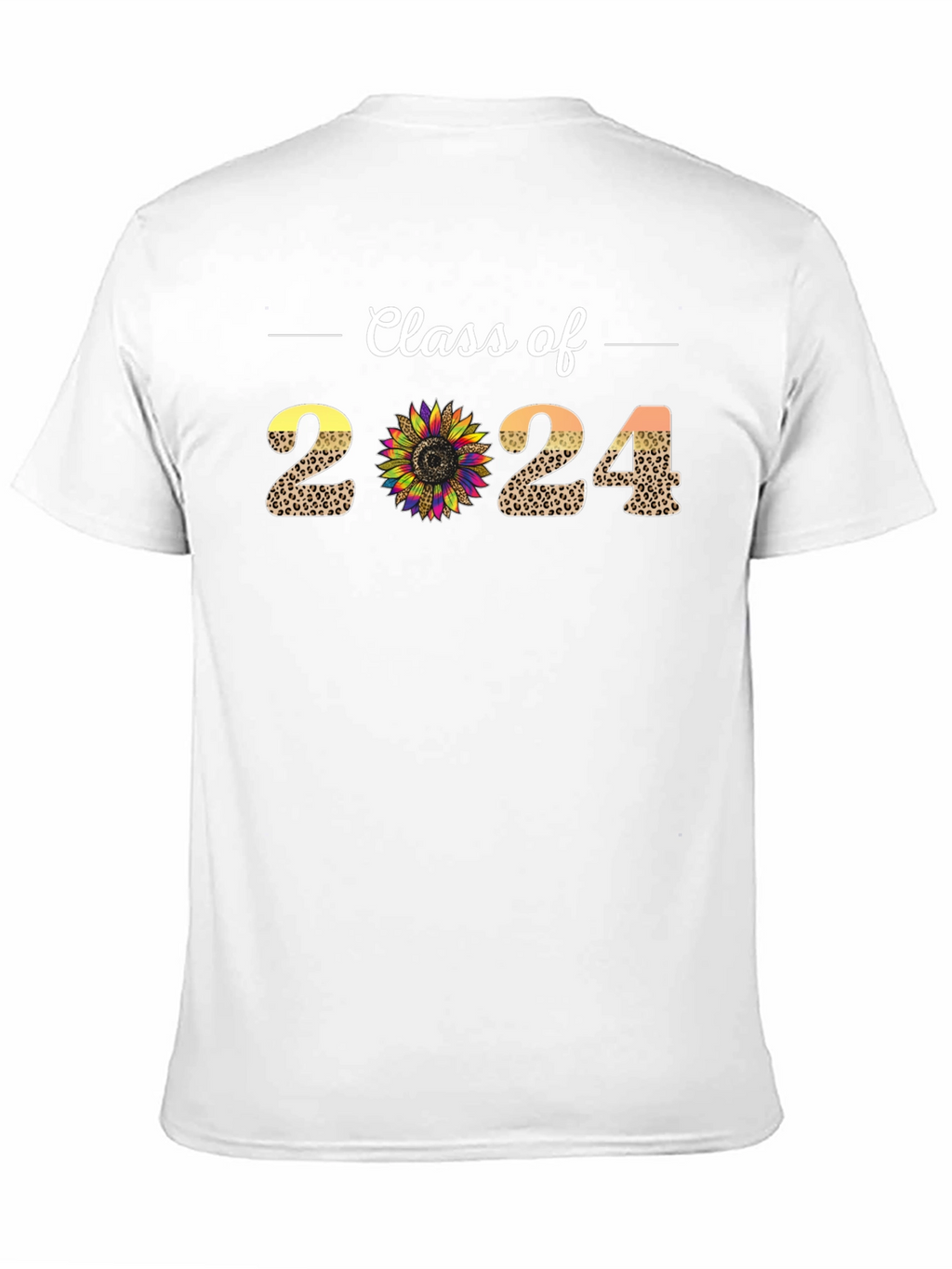 Class of 2024 Leopard Sunflower T-Shirt