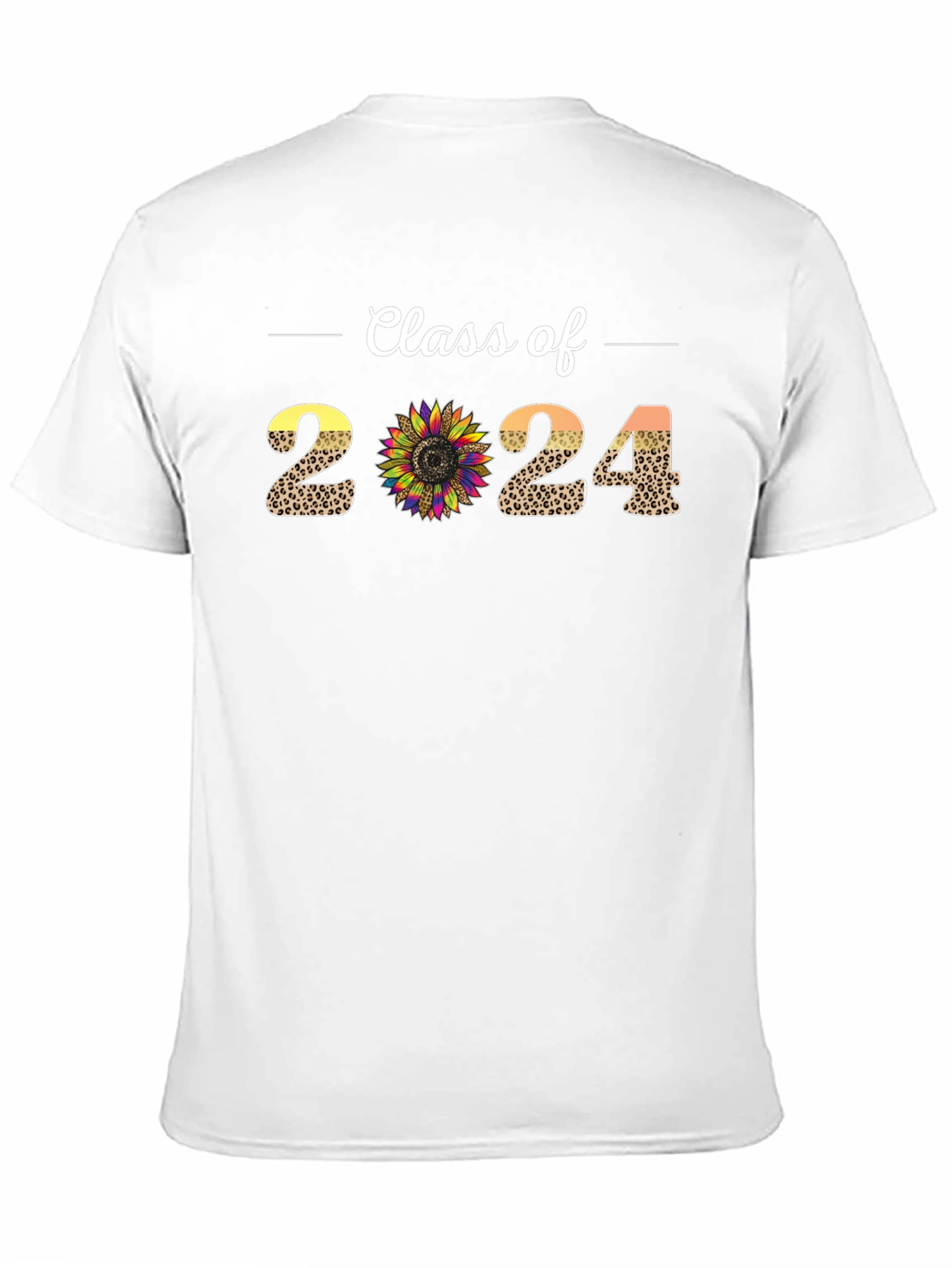 Class of 2024 Leopard Sunflower T-Shirt