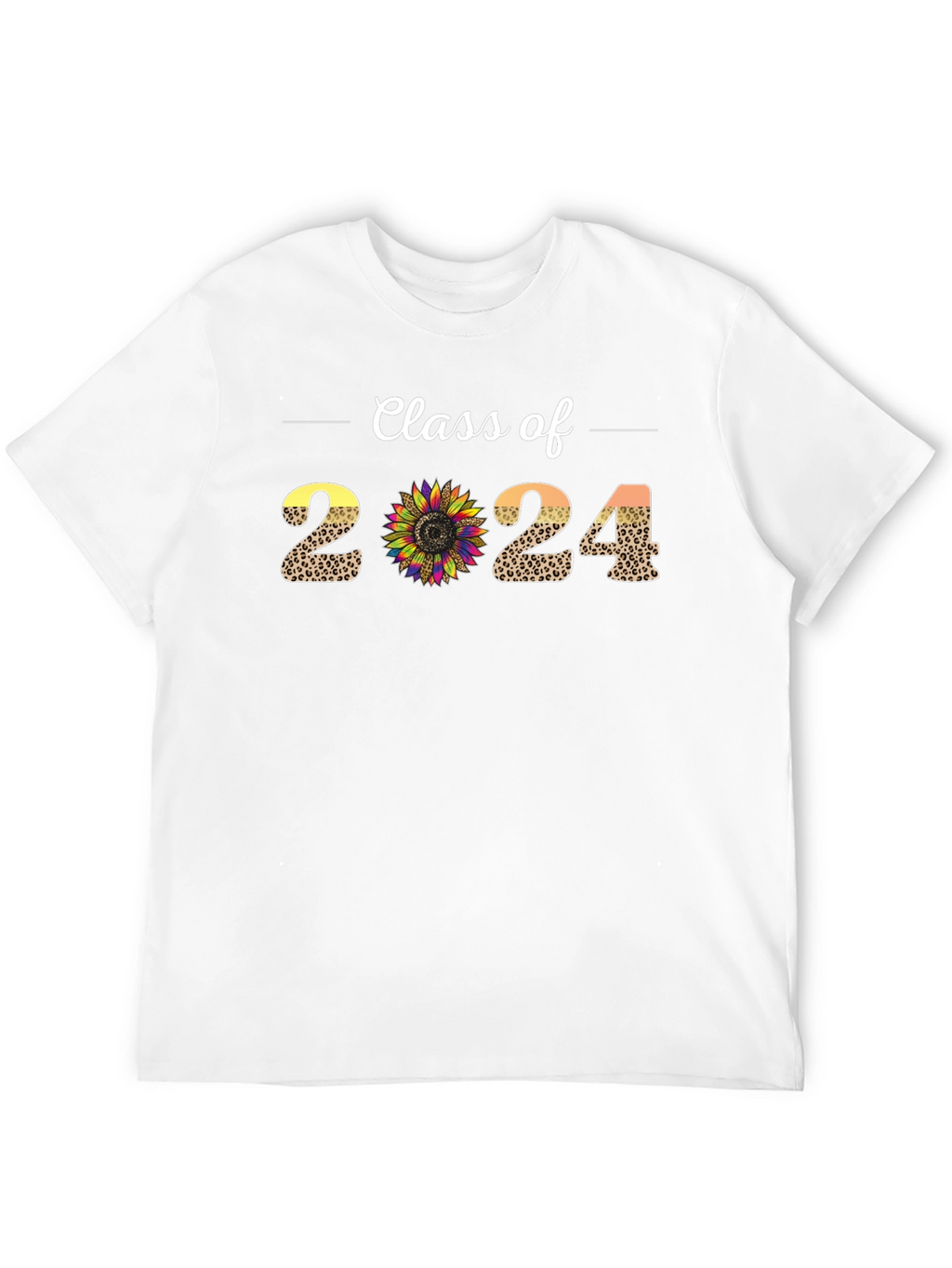 Class of 2024 Leopard Sunflower T-Shirt