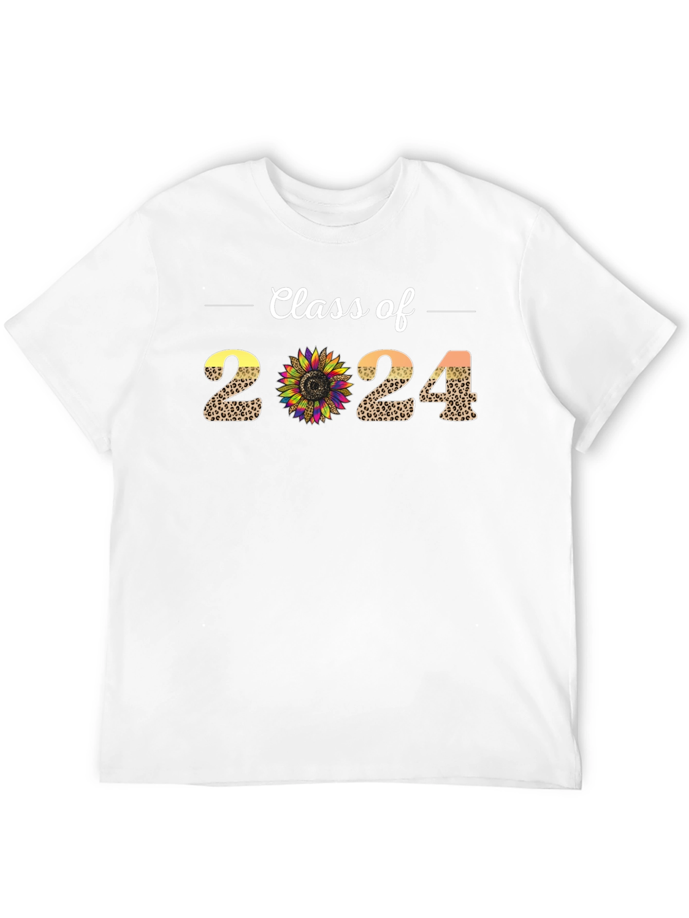 Class of 2024 Leopard Sunflower T-Shirt