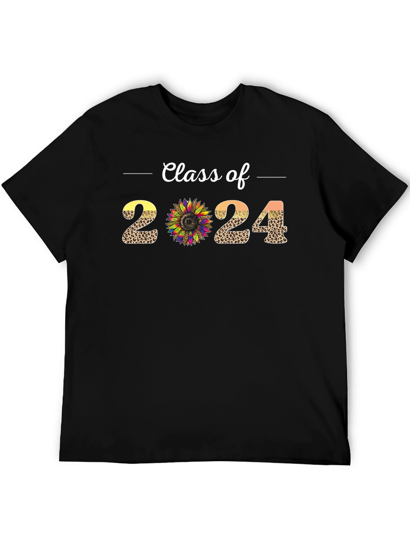 Class of 2024 Leopard Sunflower T-Shirt