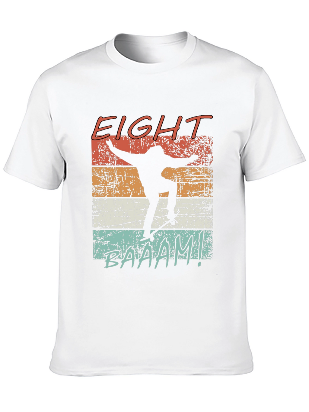 Eight Baaam Skateboarder Black T-Shirt