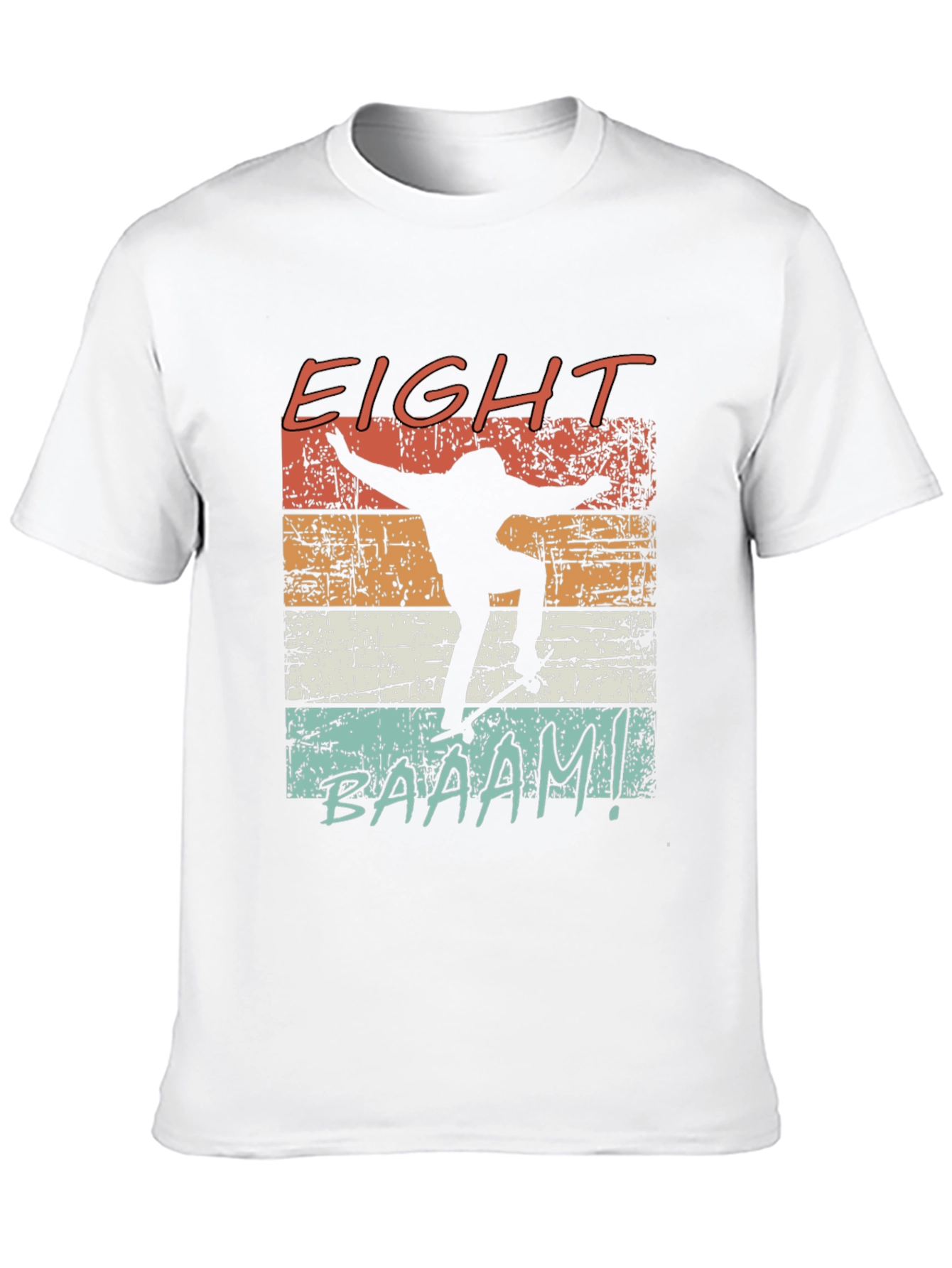 Eight Baaam Skateboarder Black T-Shirt