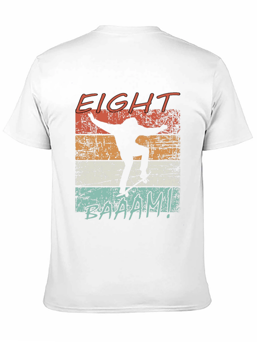 Eight Baaam Skateboarder Black T-Shirt