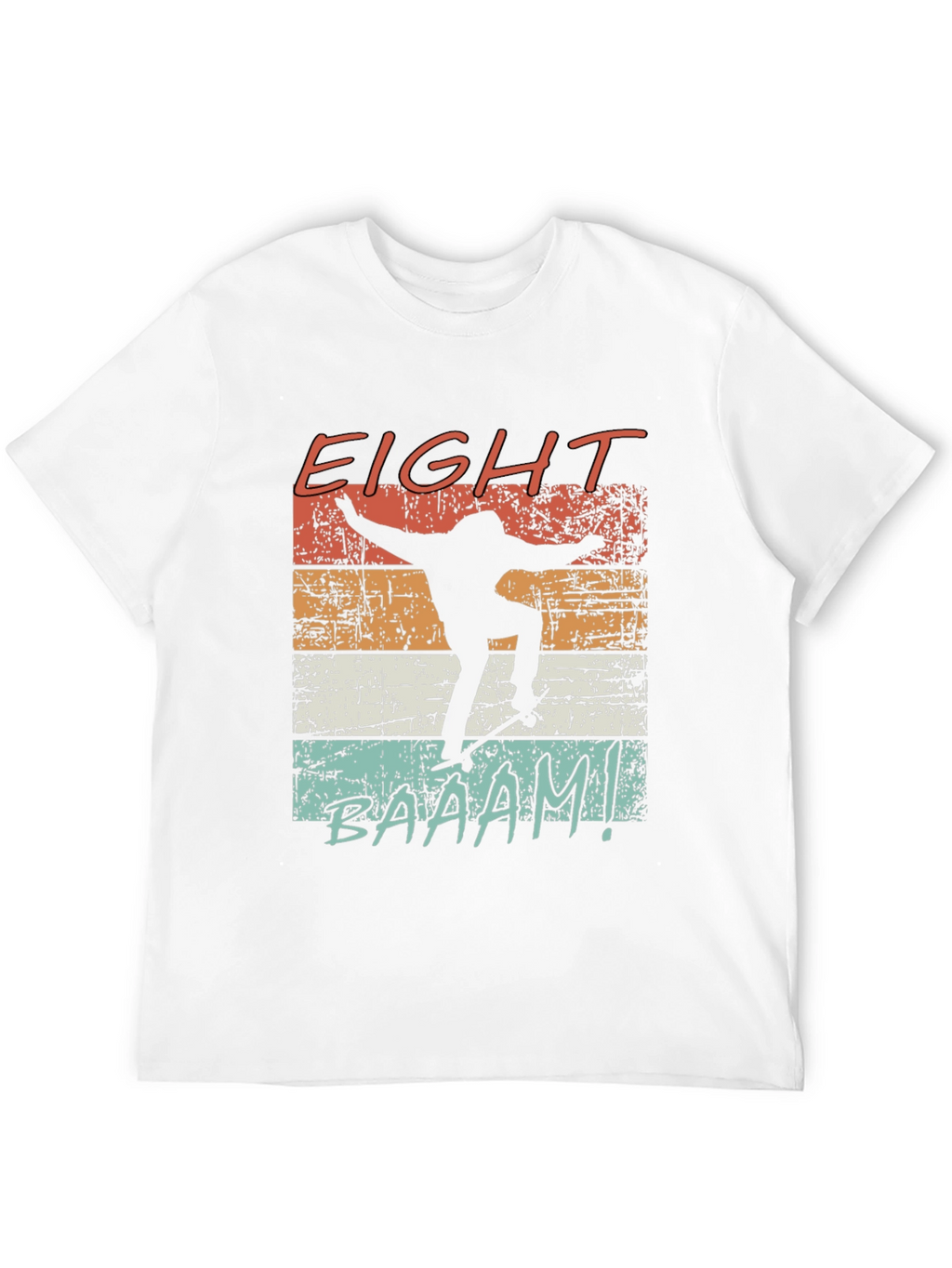 Eight Baaam Skateboarder Black T-Shirt