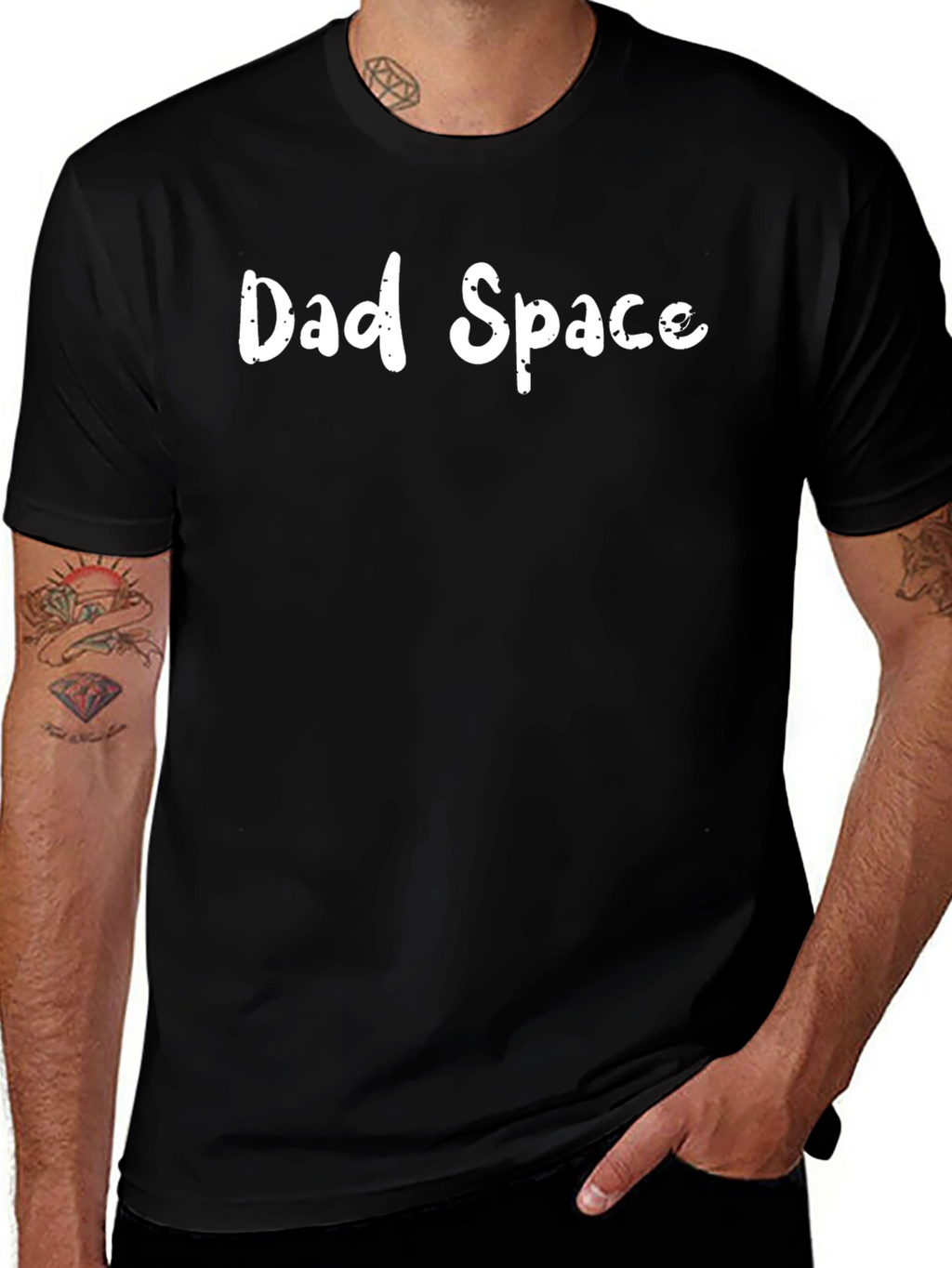 Dad Space Black T-Shirt