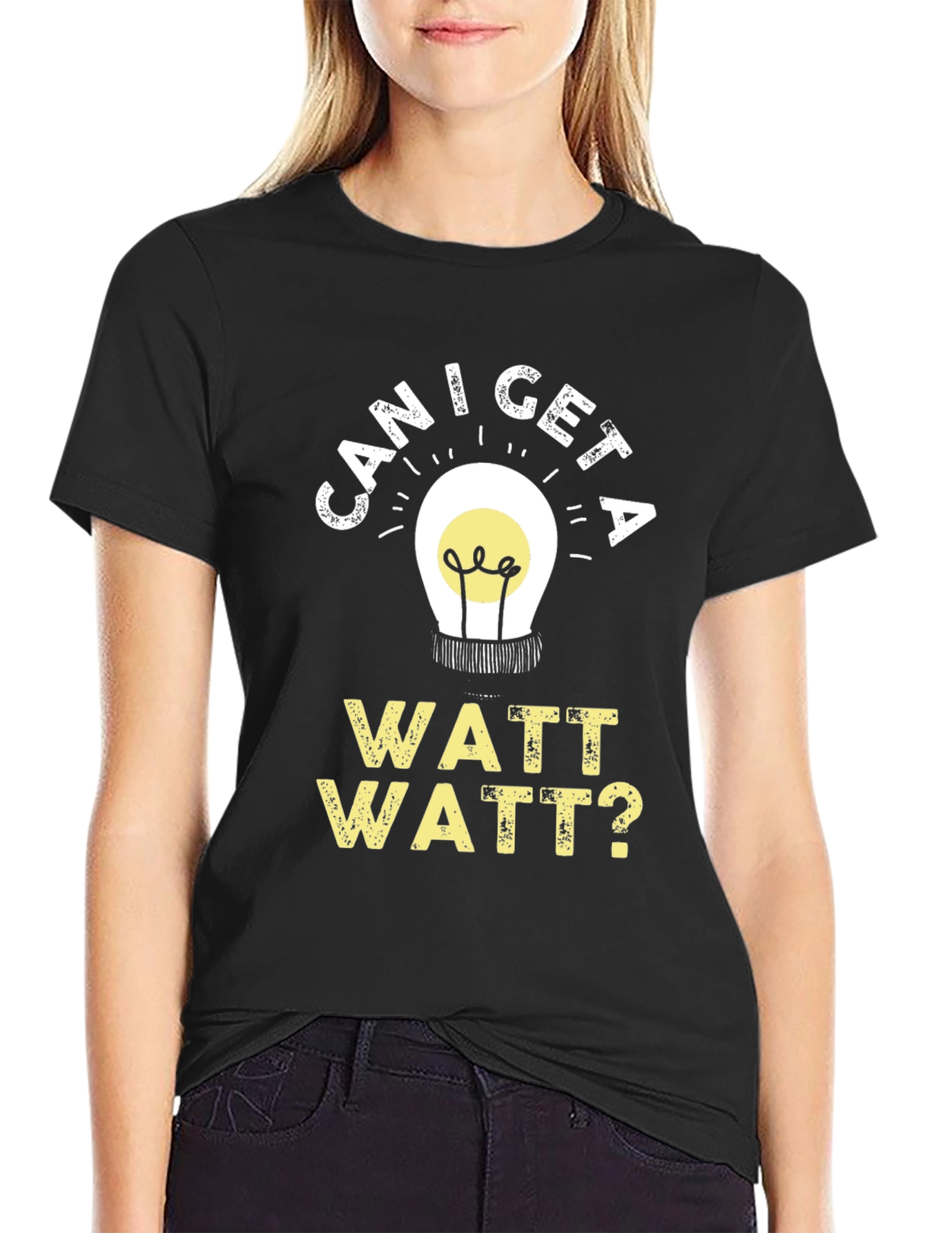 Can I Get A Watt Watt Funny Electrician T-Shirt