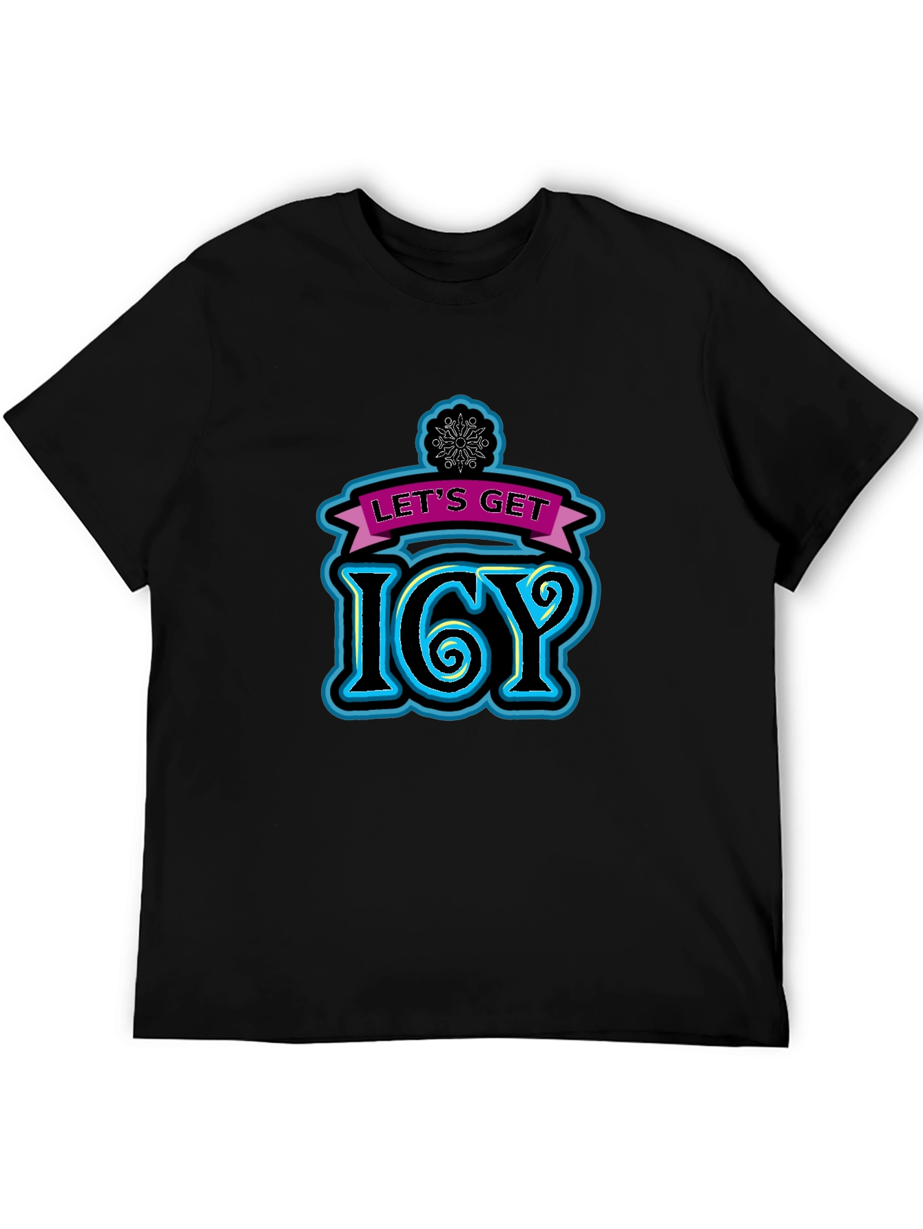 Lets Get Icy Black T-Shirt