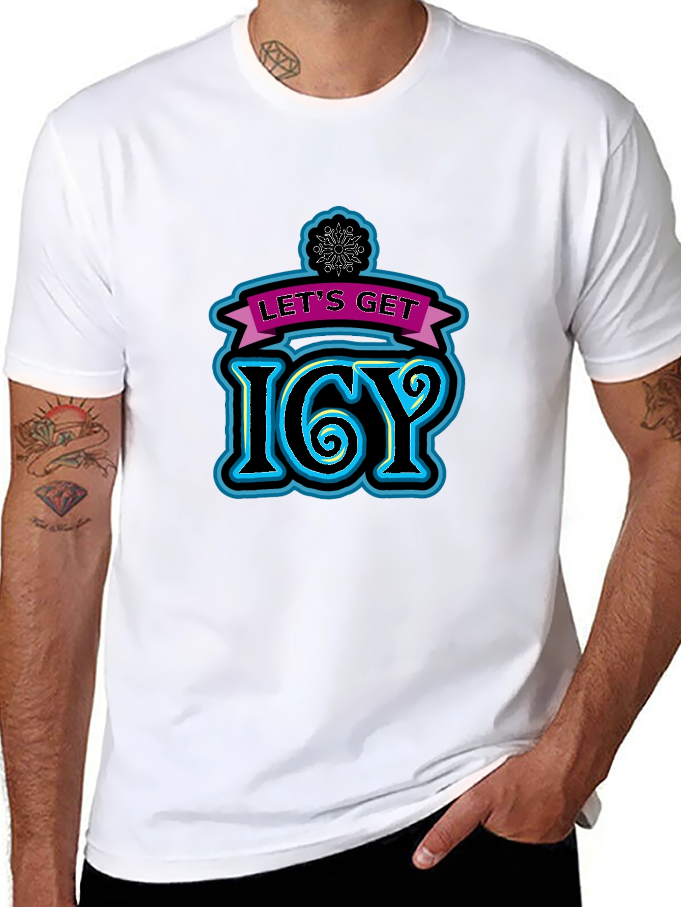 Lets Get Icy Black T-Shirt