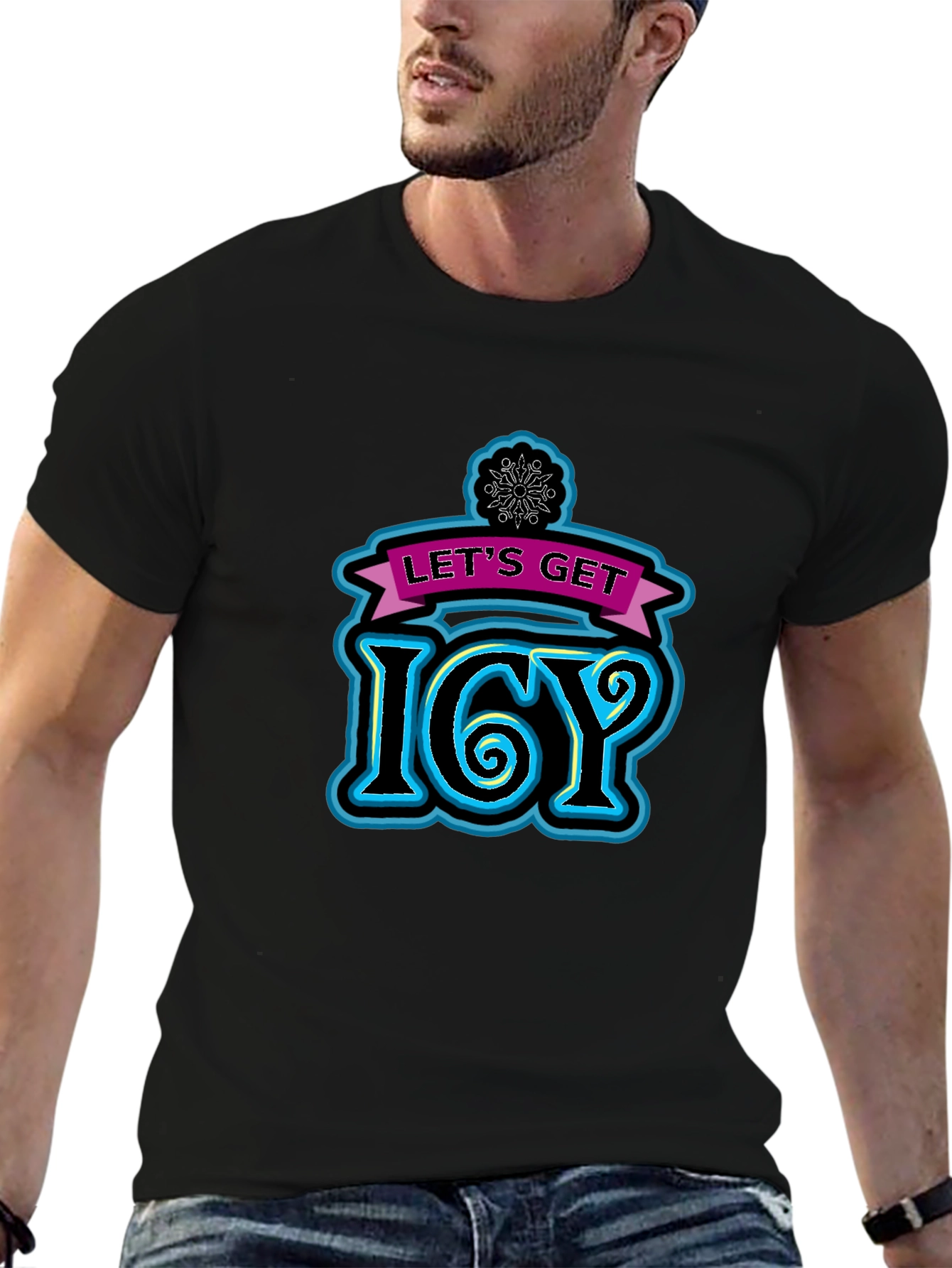 Lets Get Icy Black T-Shirt
