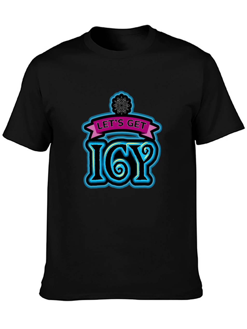 Lets Get Icy Black T-Shirt