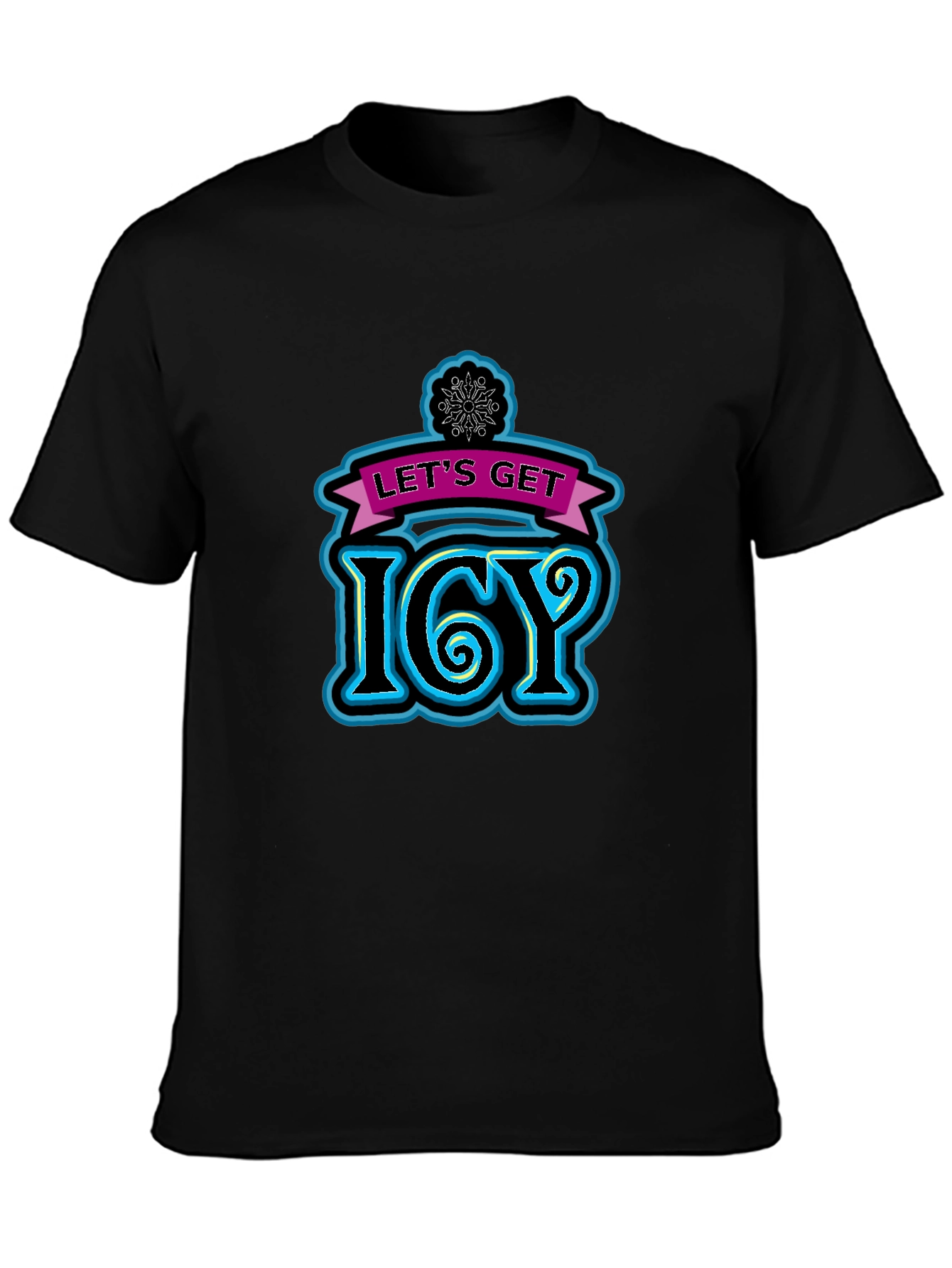 Lets Get Icy Black T-Shirt