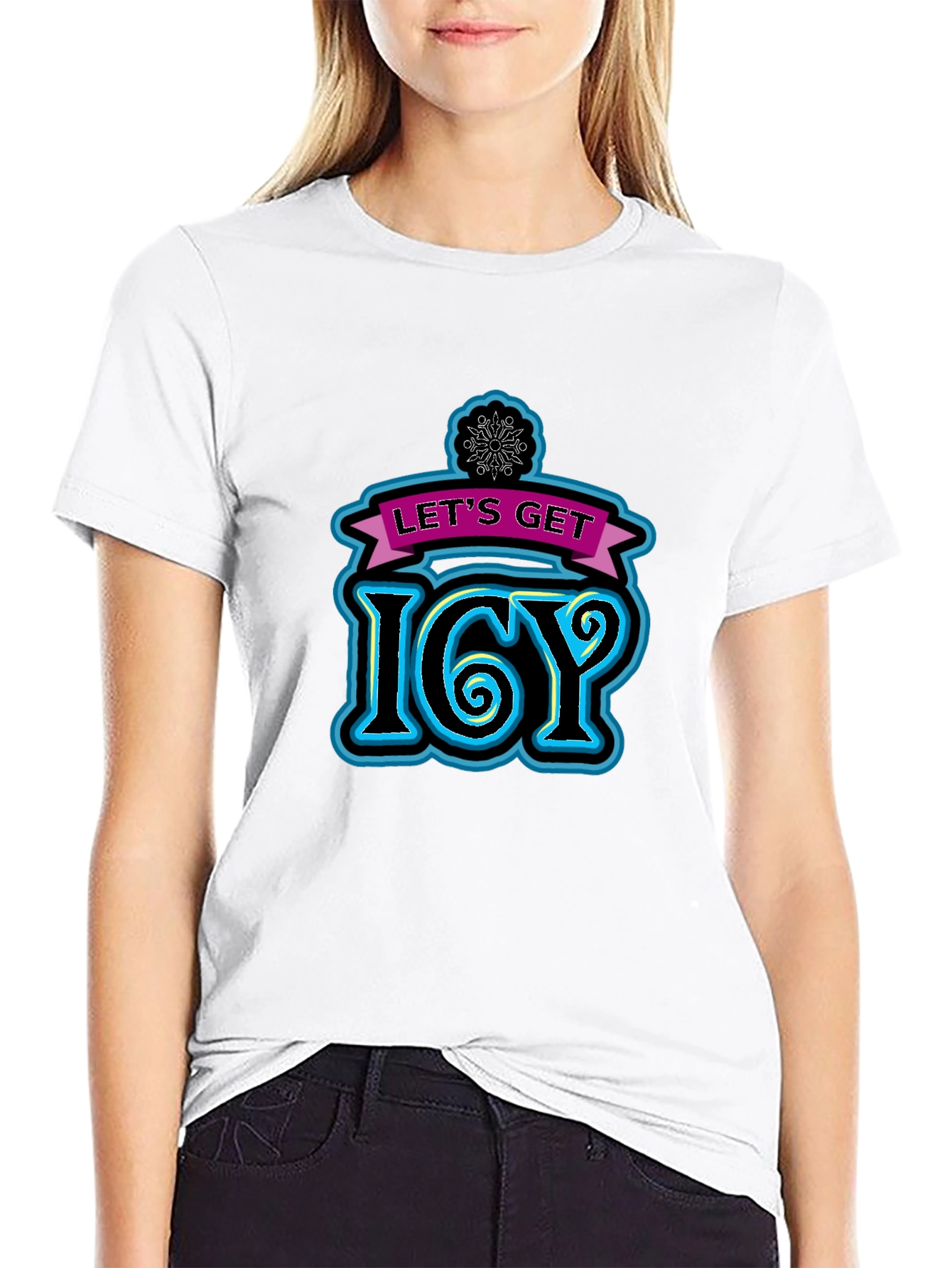Lets Get Icy Black T-Shirt