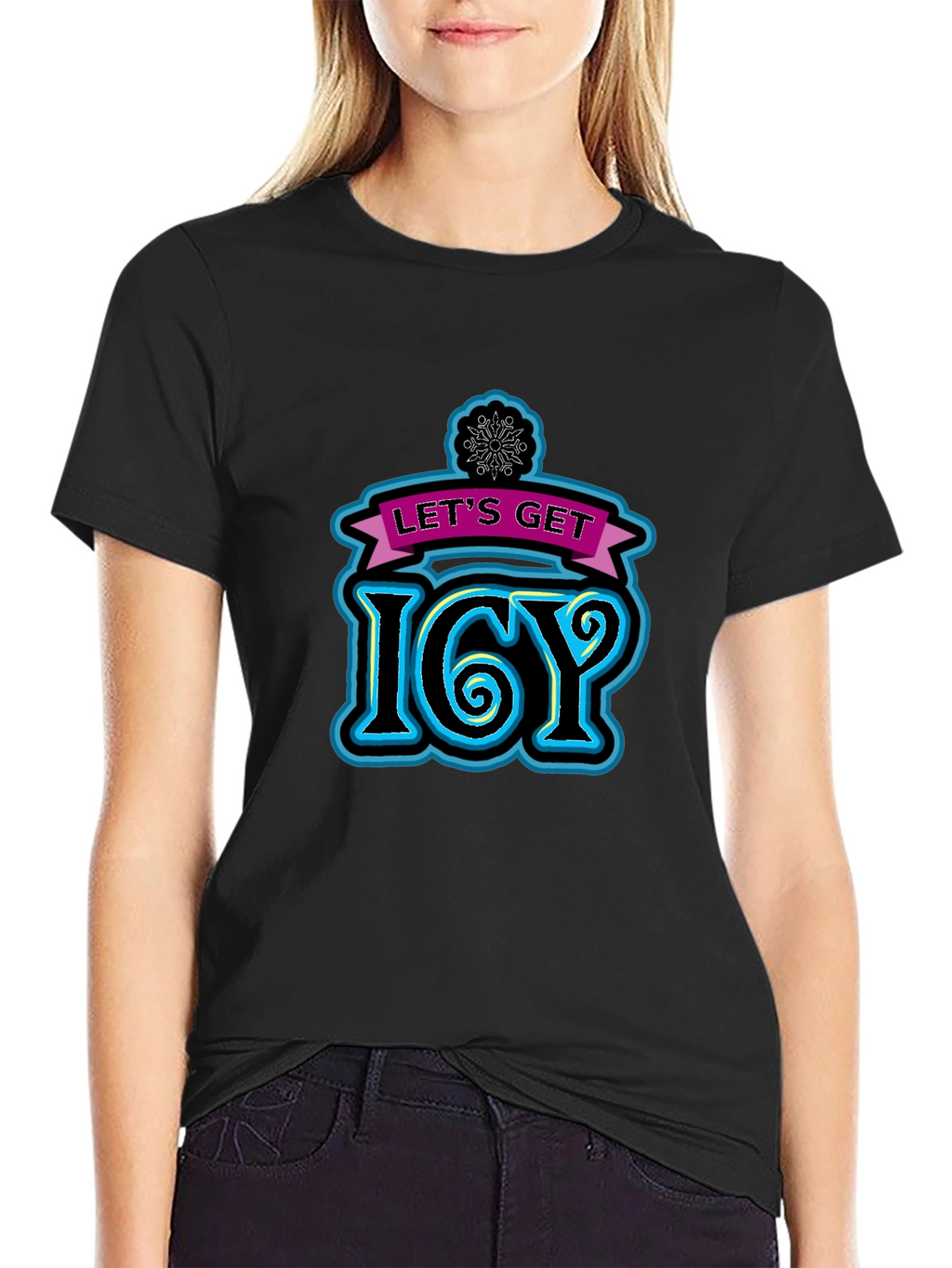 Lets Get Icy Black T-Shirt